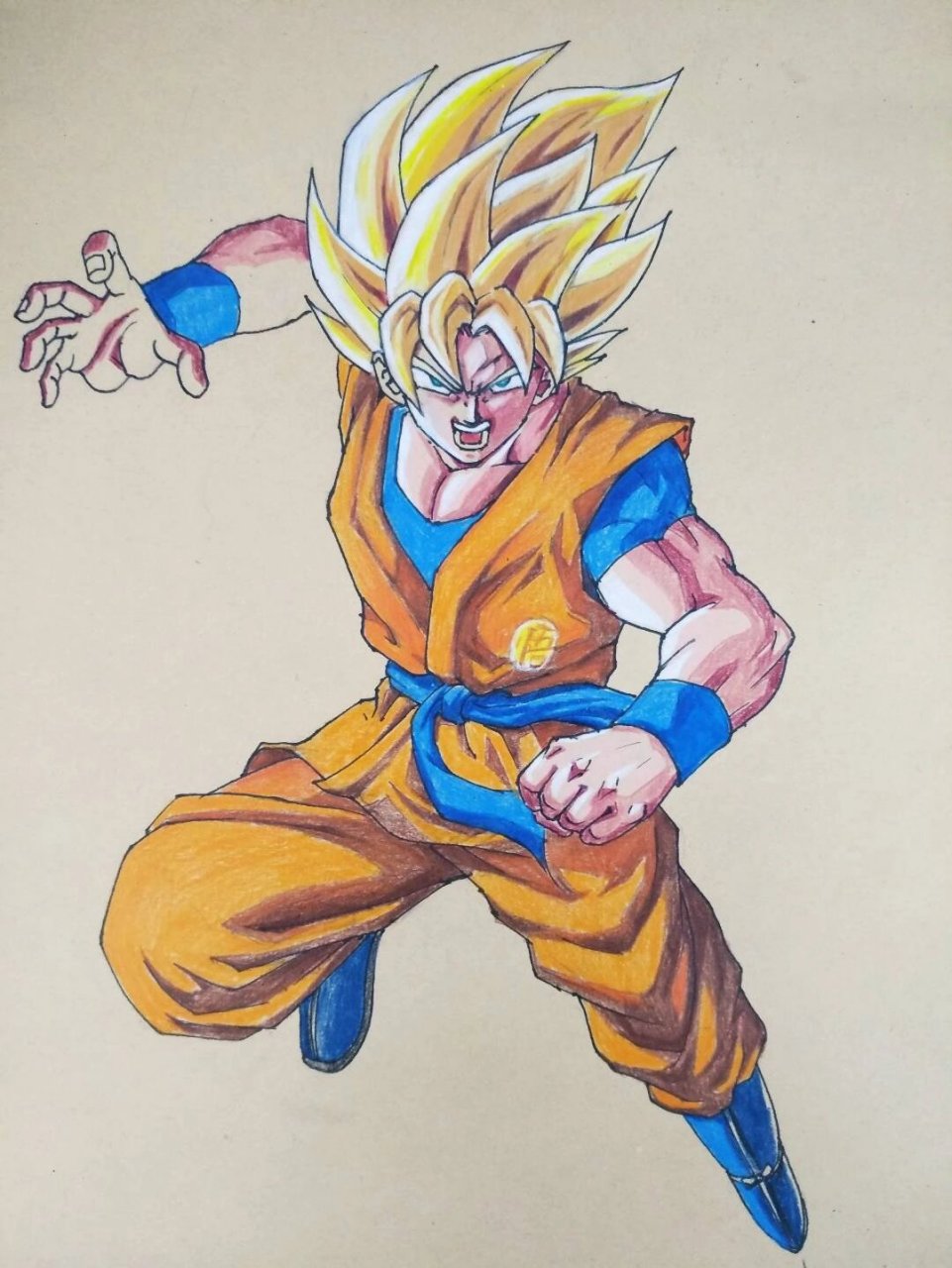 七龙珠之卡卡罗特绘画步骤 鸟山明笔下最经典主角之一: 卡卡罗特(孙