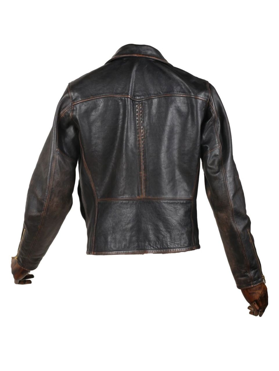 店铺现货| rrl做旧斜拉皮衣 最近上海有点倒春寒,所以穿了厚重的斜拉