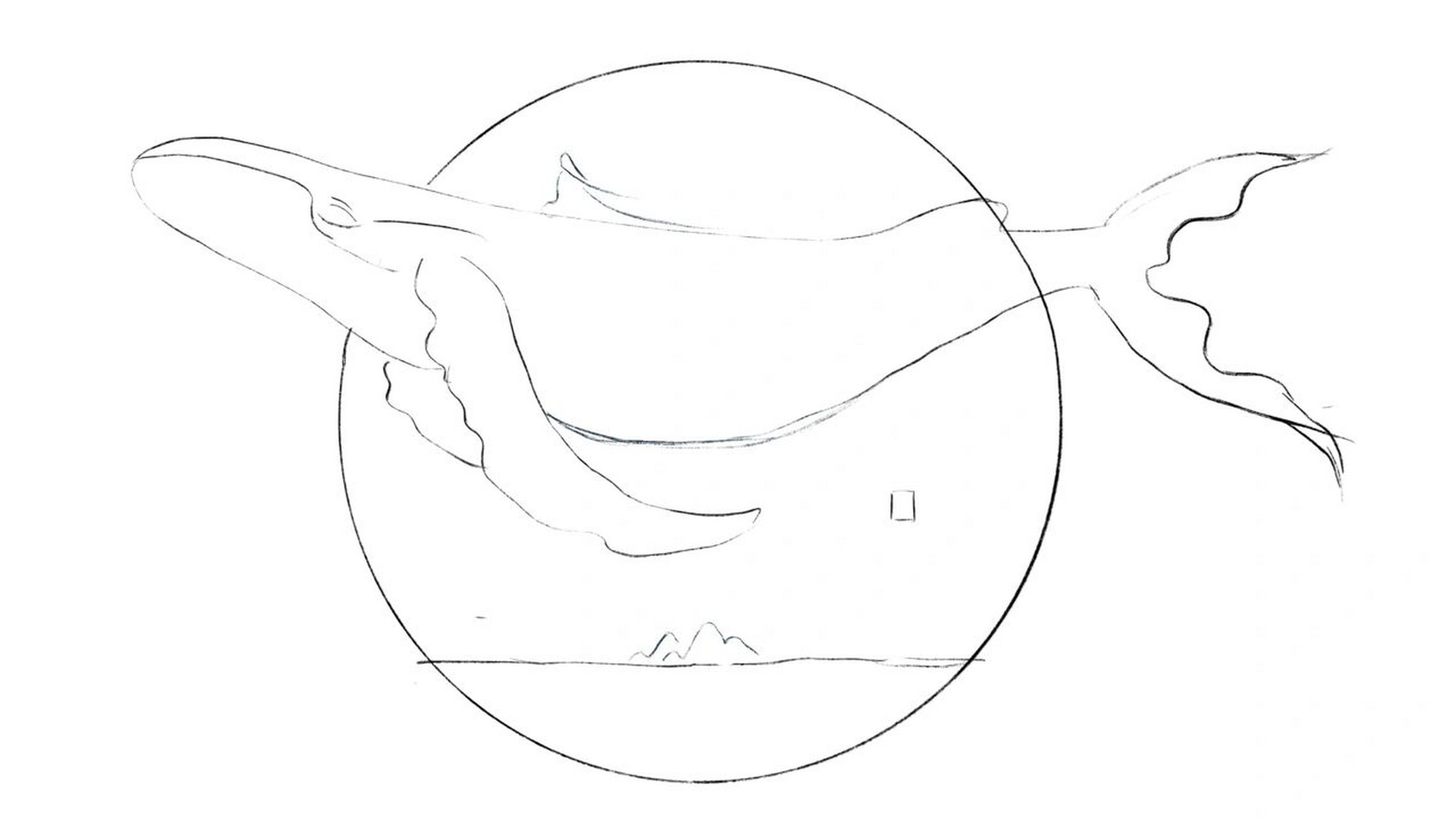 【procreate国画教程】鲲原图和线稿,方便粉丝