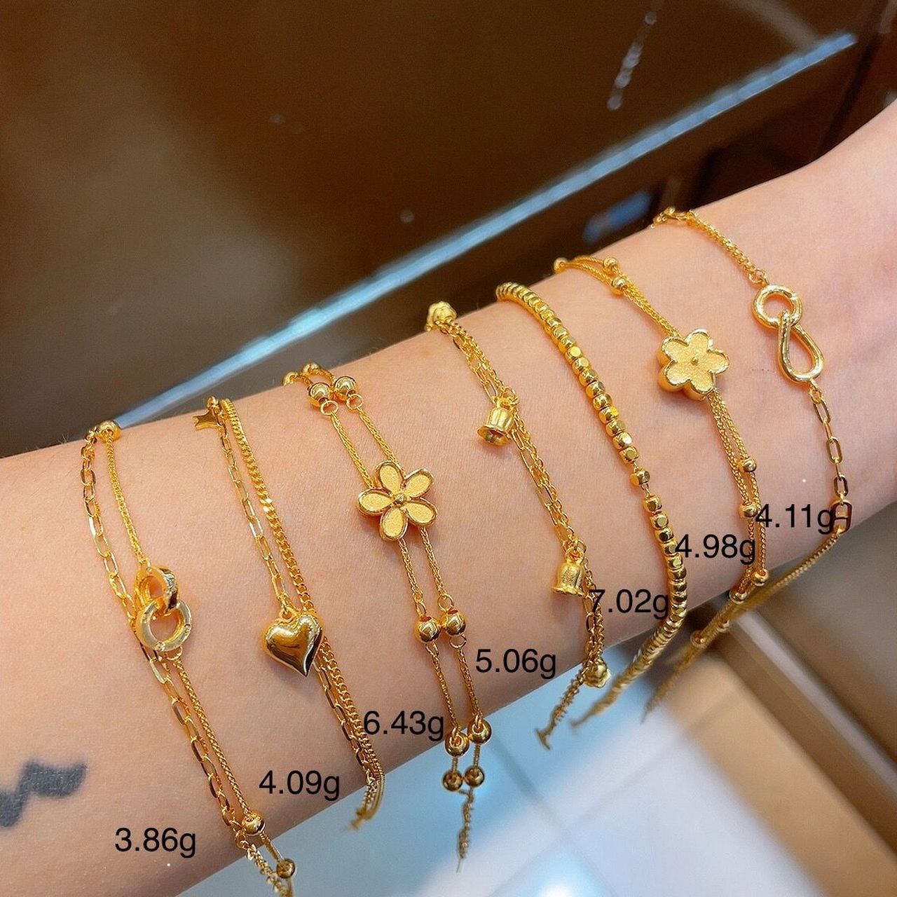 2023夏季爆款丨日常时尚百搭黄金手链合集图