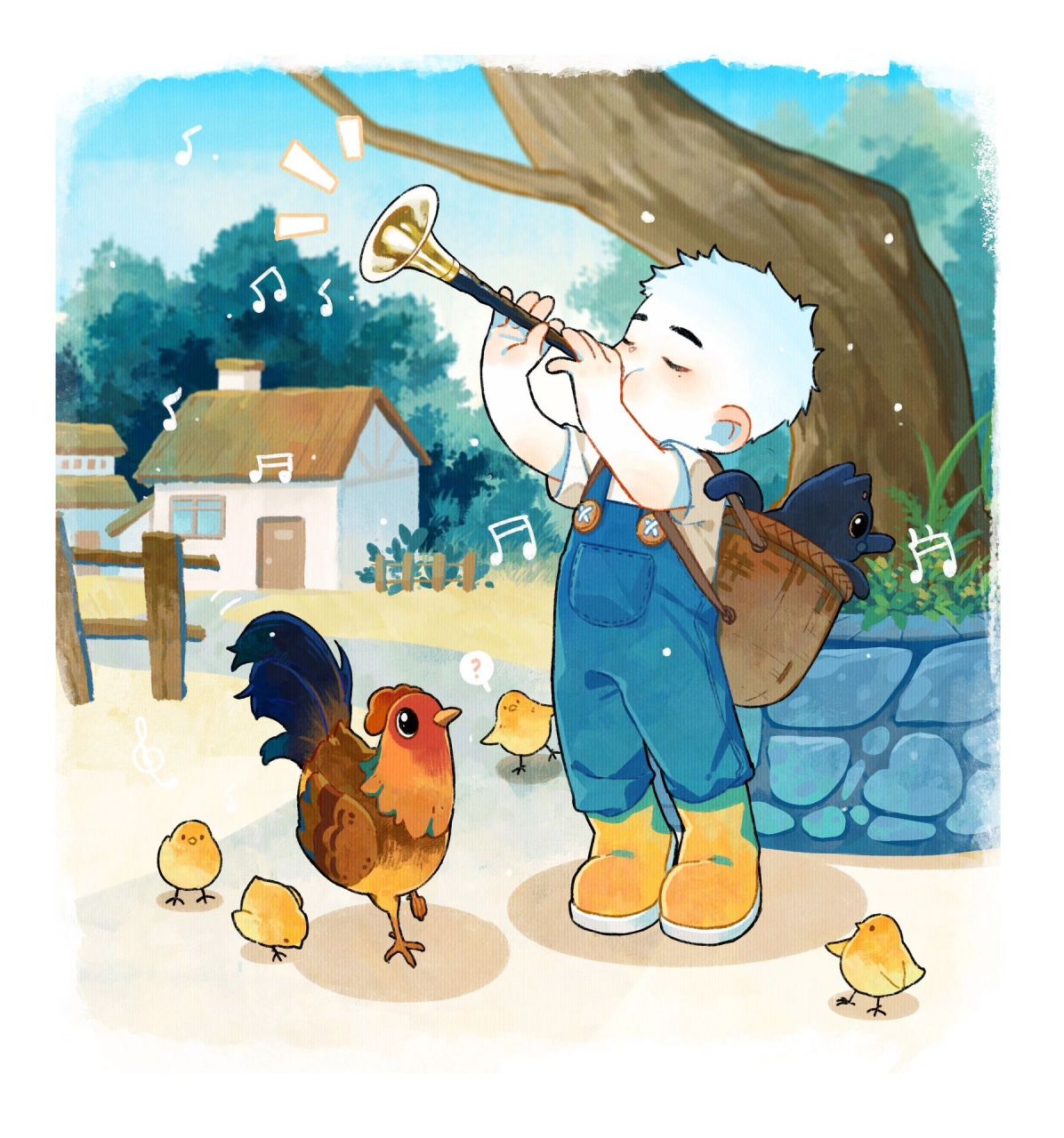 画完啦,这次是唢呐