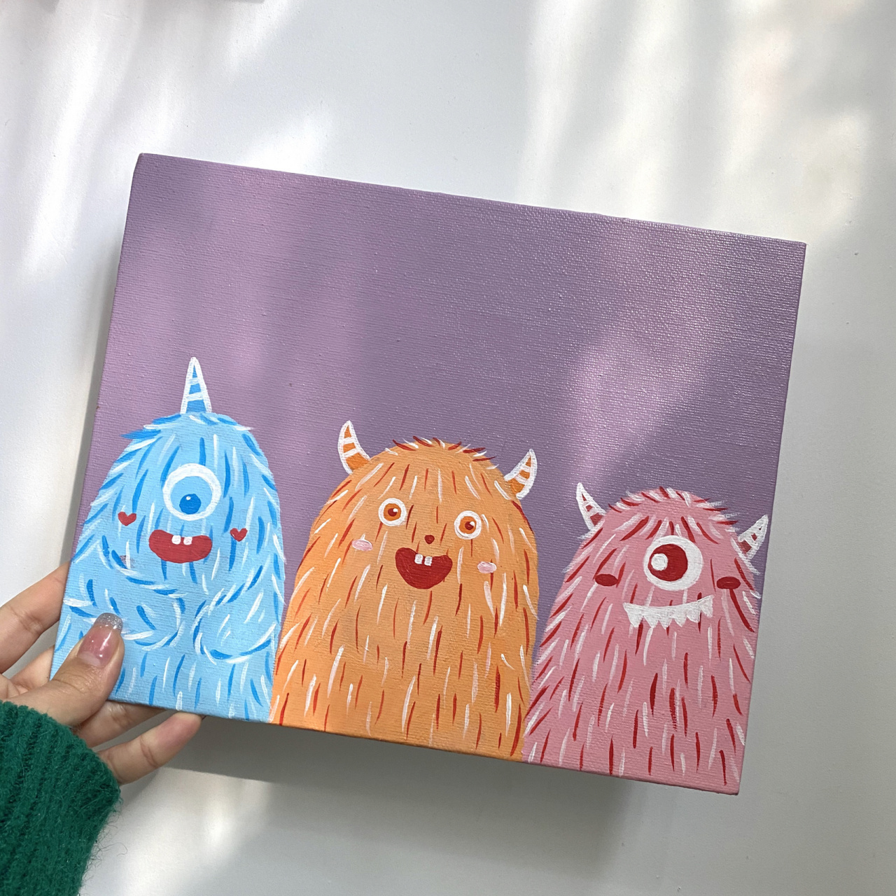 零基础 简单可爱的丙烯画 教程 教程在最后