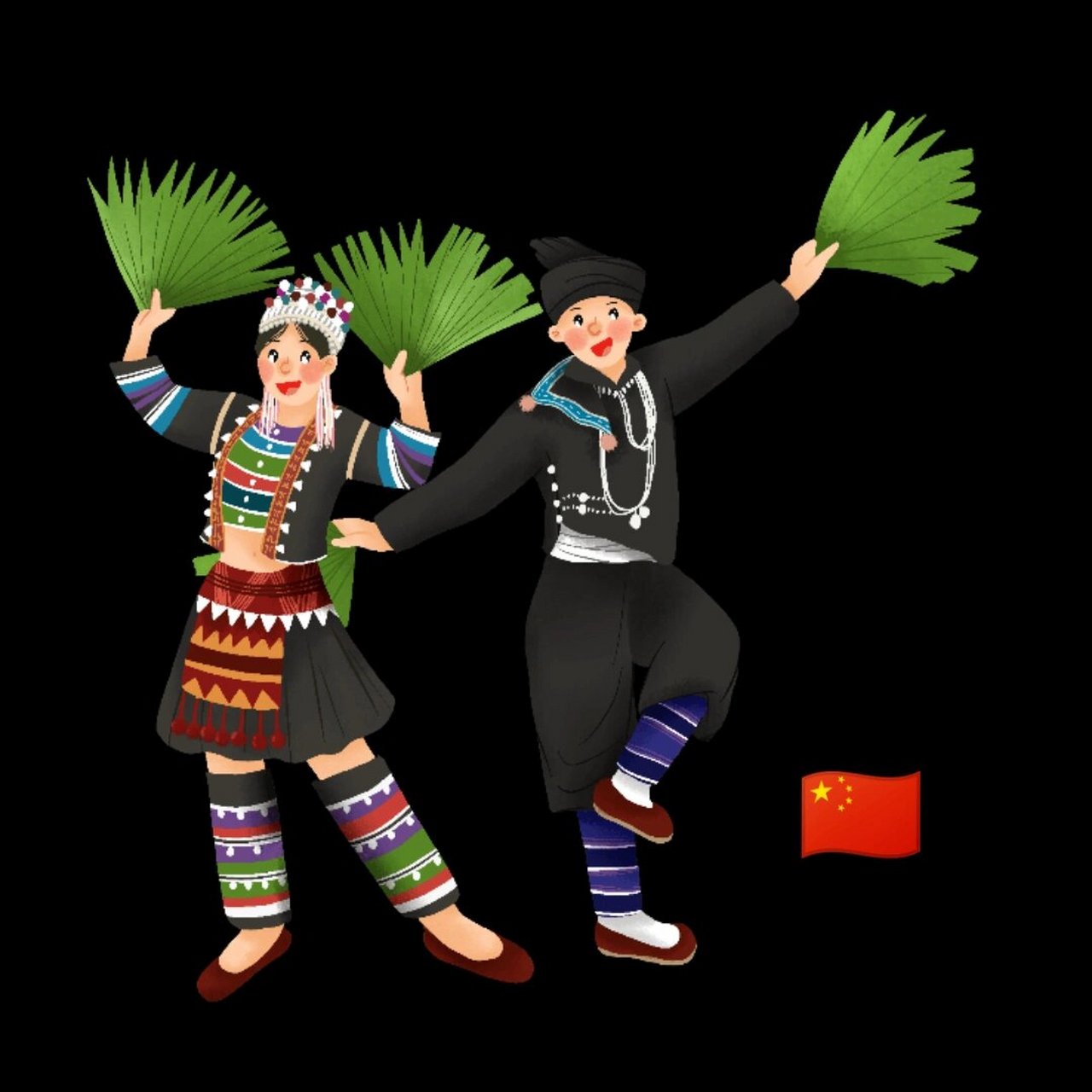 中国9899哈尼族传统服饰 哈尼族,东南亚称阿卡族,民族语言为哈尼