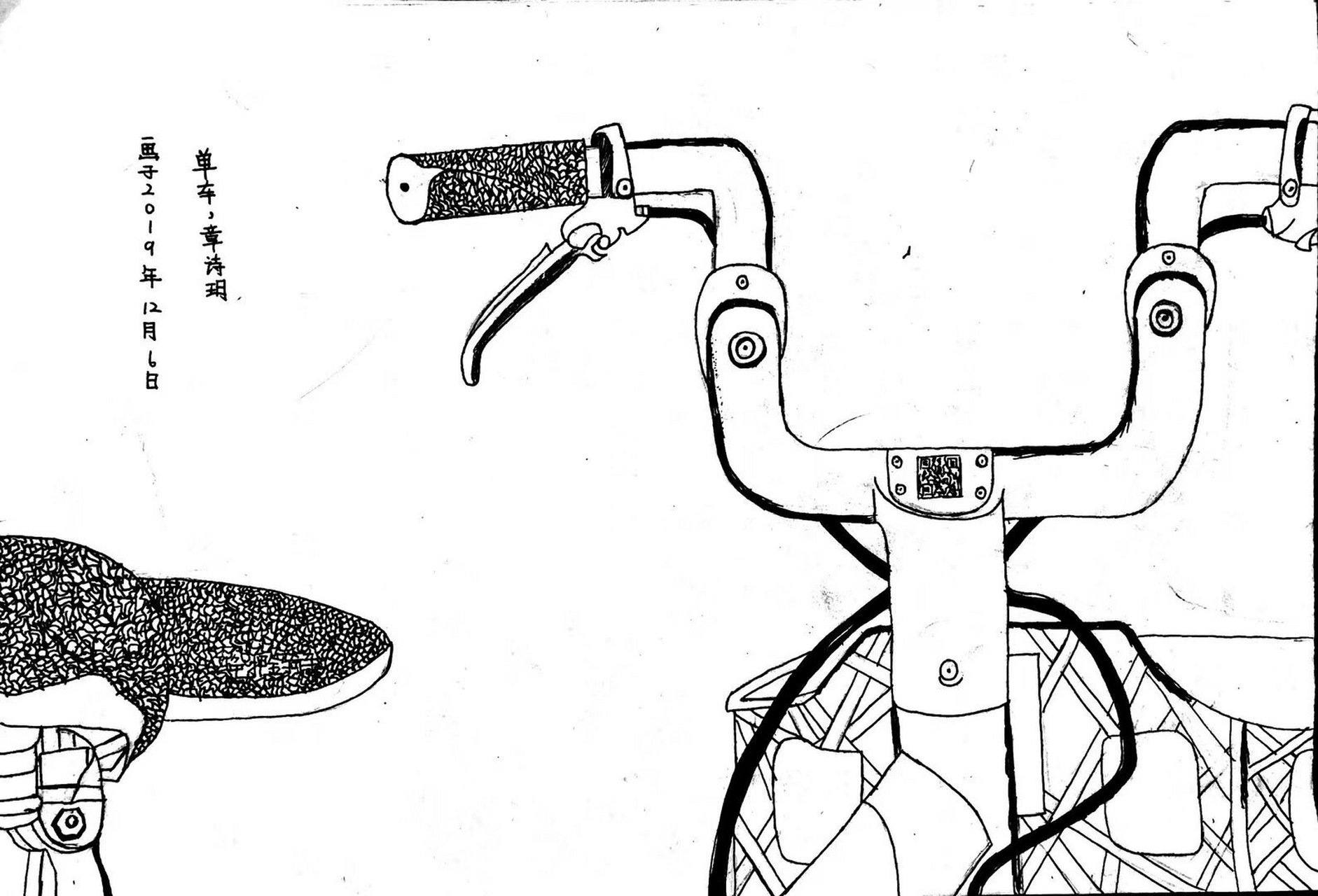 单车线描写生 《单车写生》 不同的角度,不同的局部,诠释不同的美.