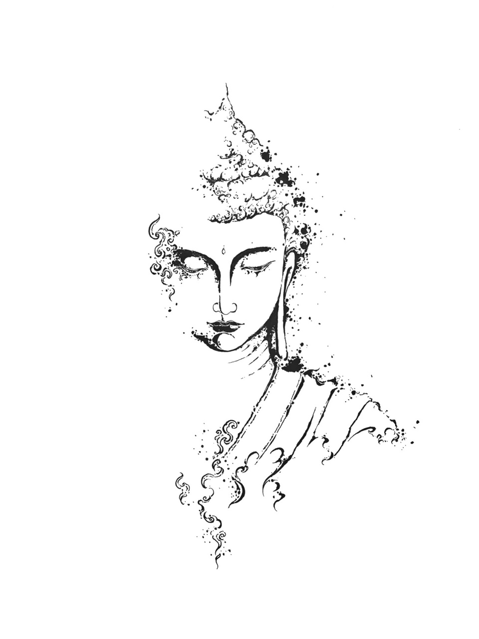 佛 临摹 ———童|qr.art|版画