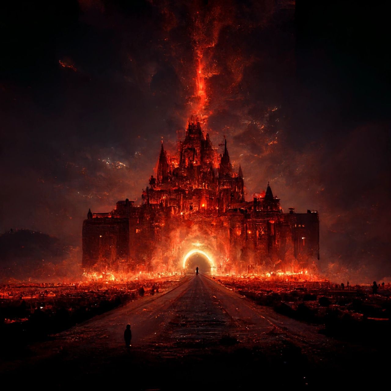 ai绘图 地狱系列-地狱城堡