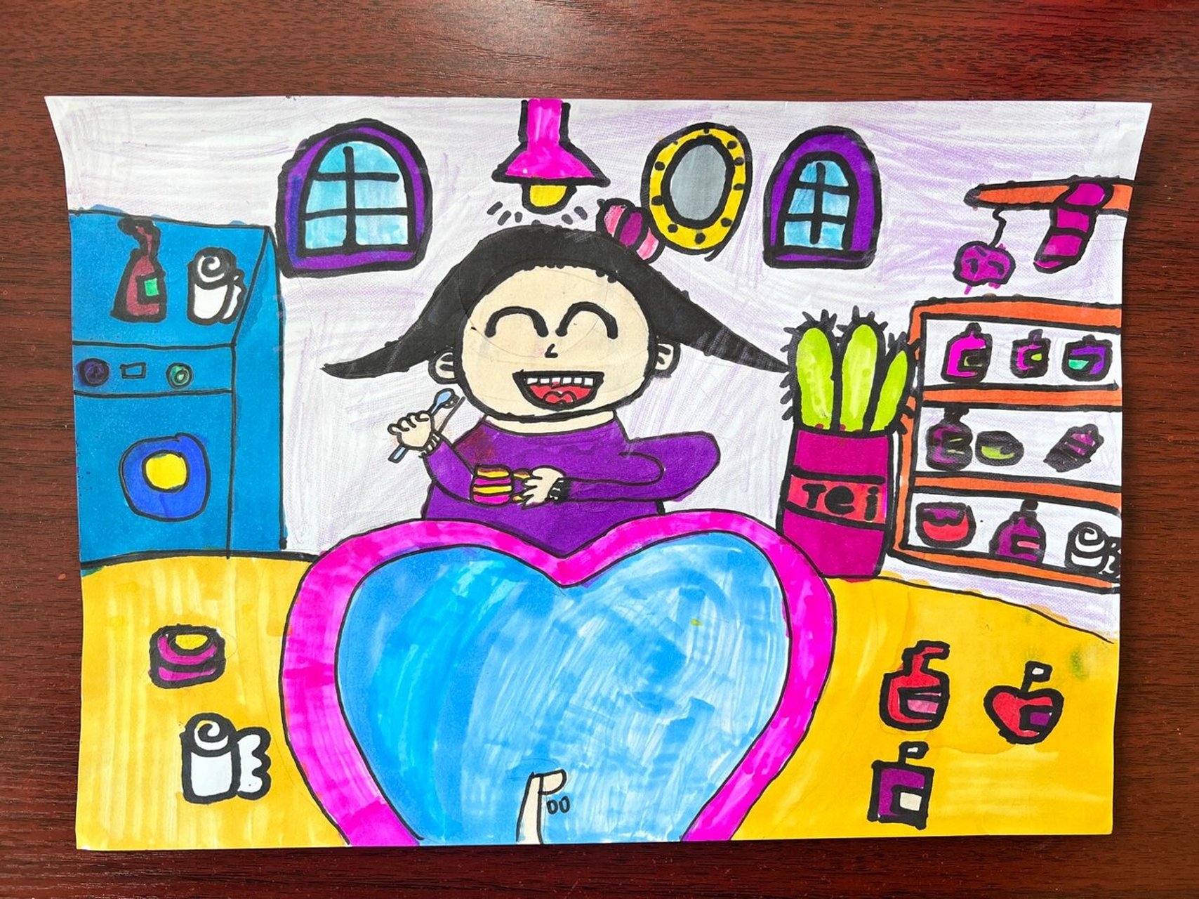 二年级上册人美版美术《刷牙》第十三课儿童画 学生们的作品太可爱啦