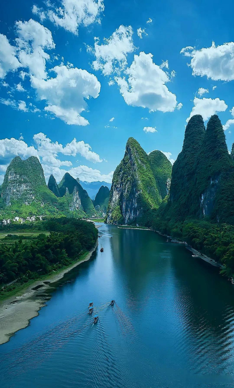 桂林风景图片  桂林山水甲天下, 秀色可餐心神荡