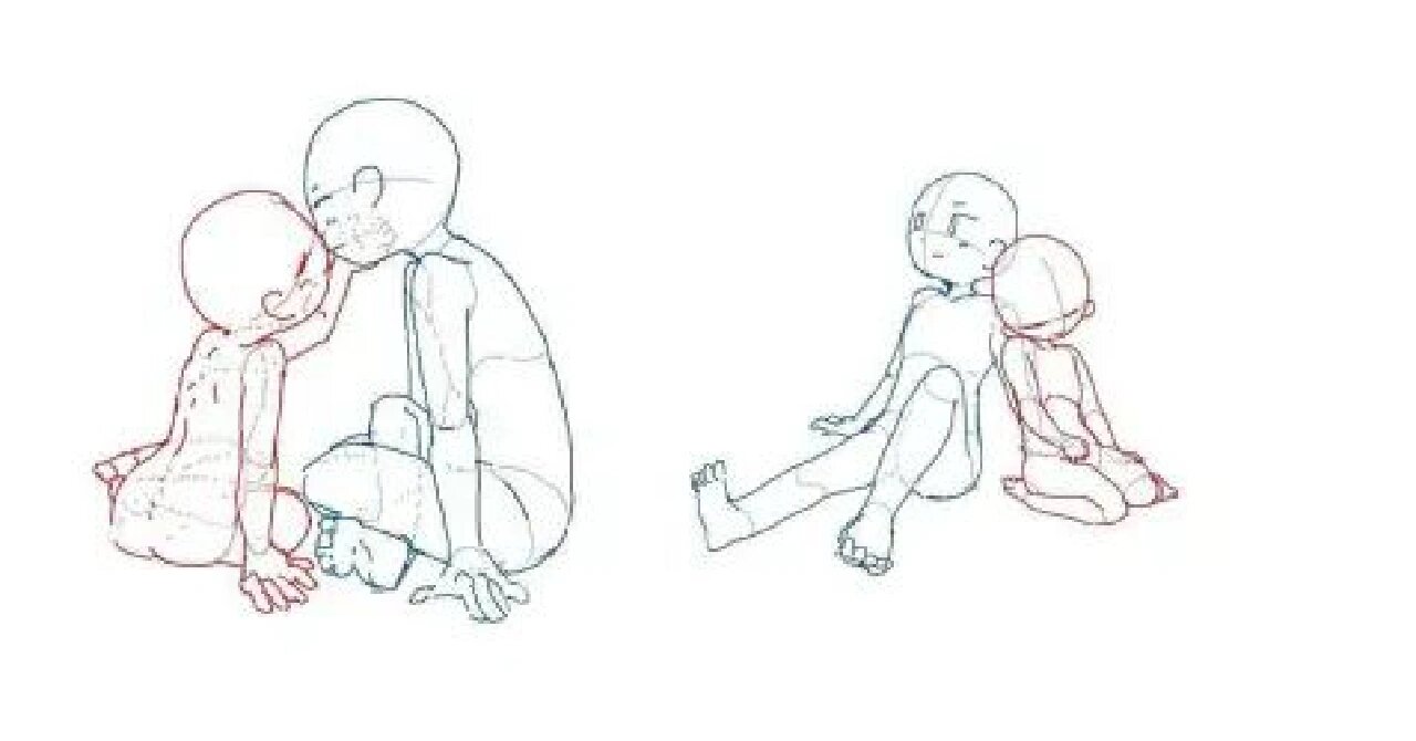 绘画参考‖q版小人动态姿势参考图分享