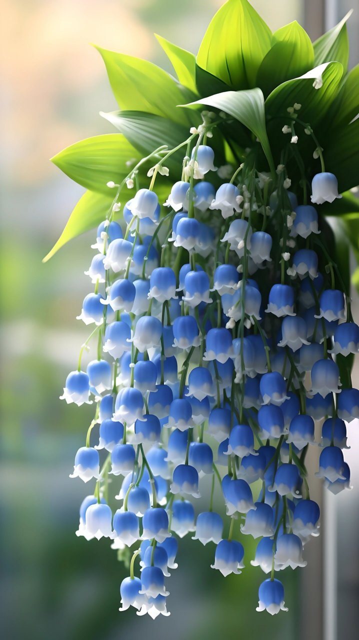 蓝铃花 有一种花,叫蓝铃花,它的花语是,无处安放的灵魂,始终无法承受