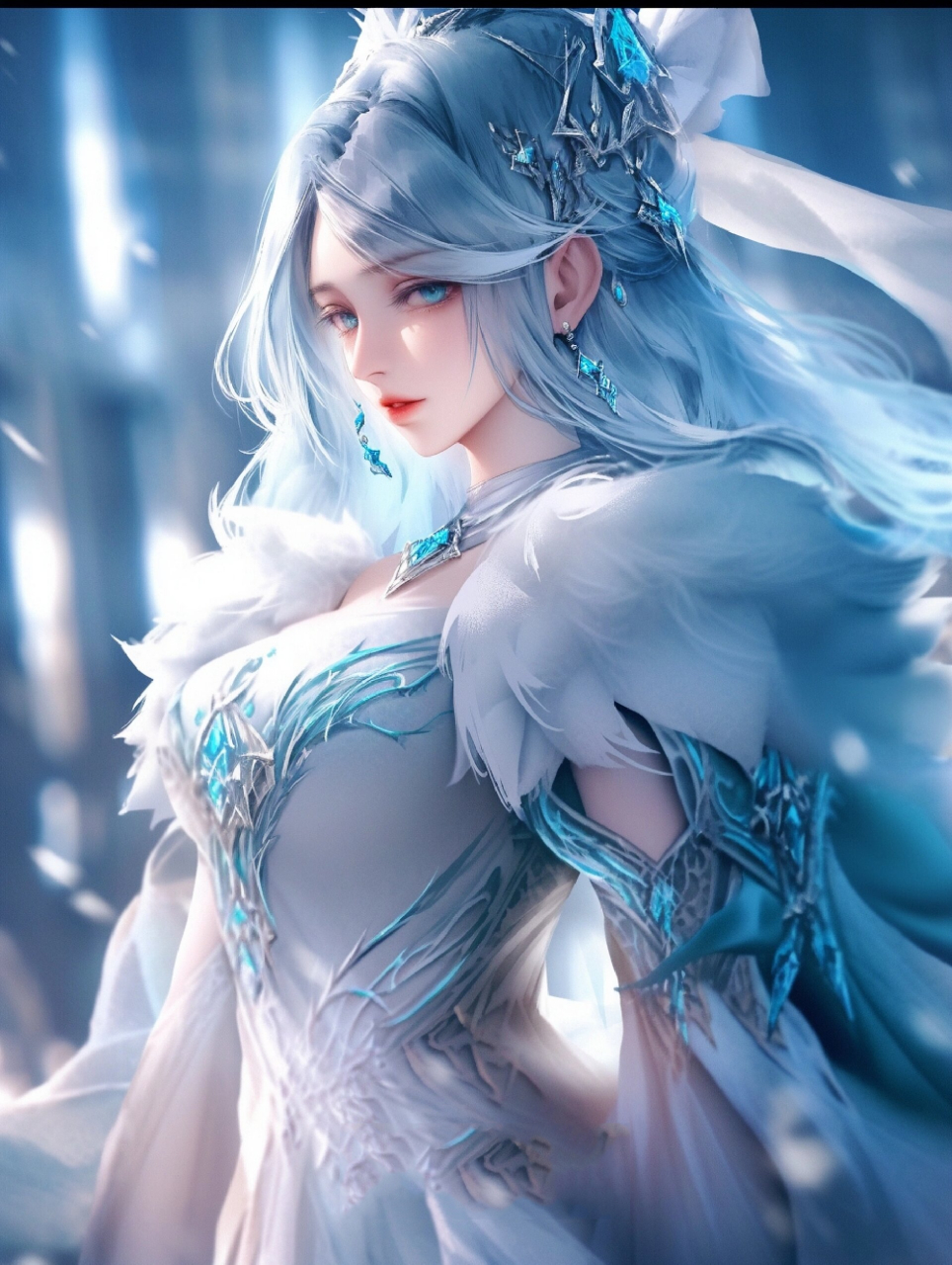 画画的日常# #虚拟艺术# #王昭君##搞的就是艺术# #每日壁纸# #冰雪