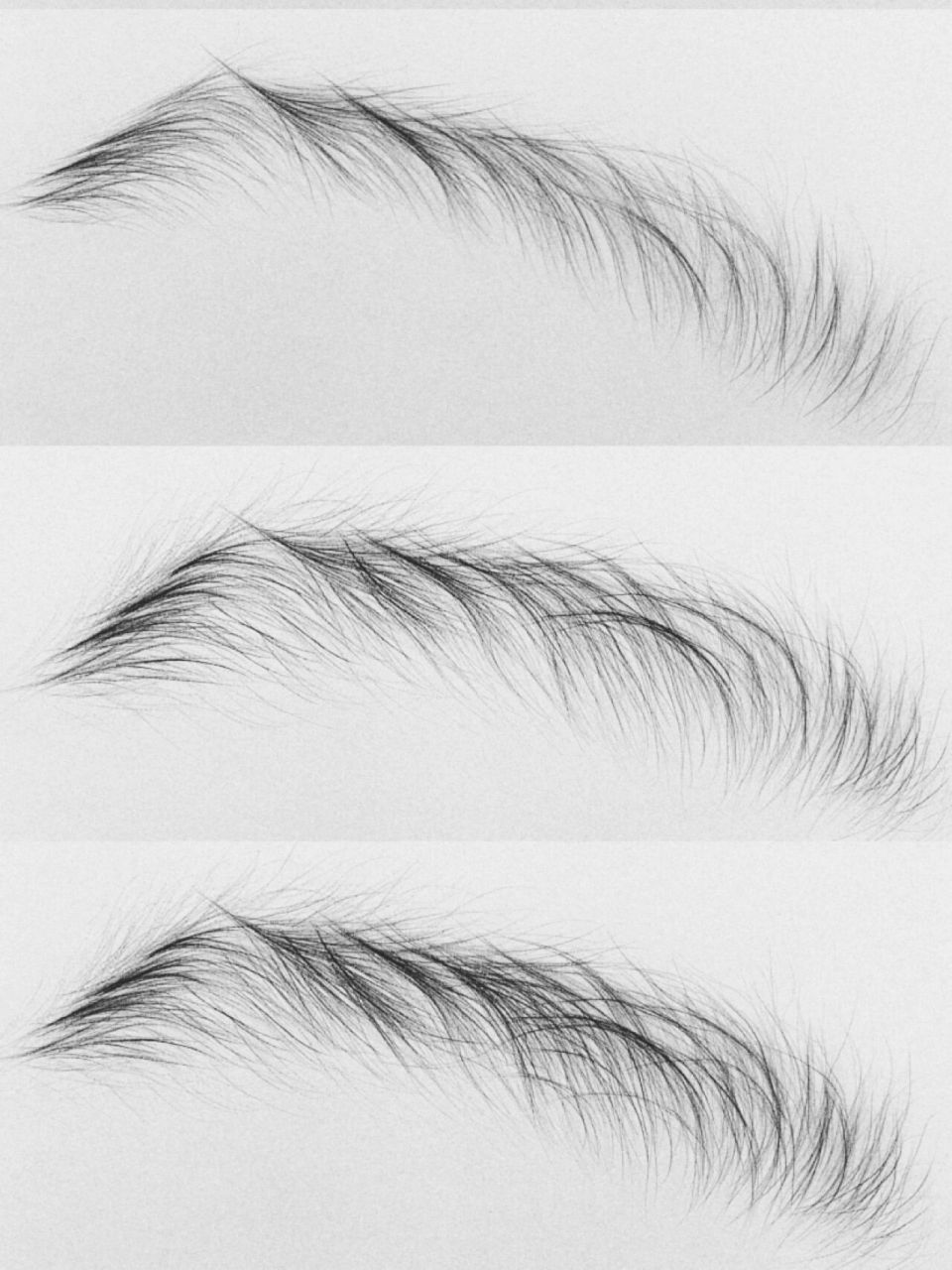 素描野生眉合集 9799速收藏 所有的线条大师都是会画一手素描眉的