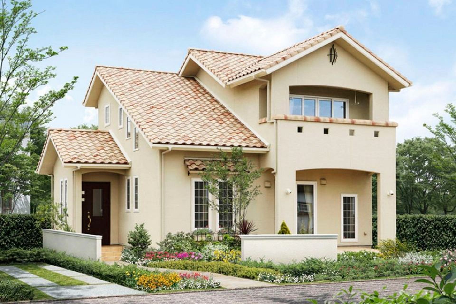 让人心动的九款二层坡屋顶乡村自建小房子