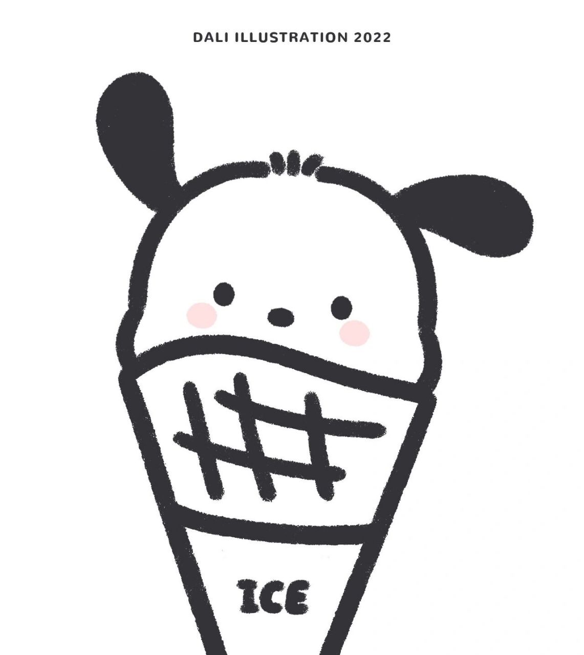 简笔画教程 | 甜筒帕恰狗🍦 今天画的是甜筒小帕喔🍦 大家一起画