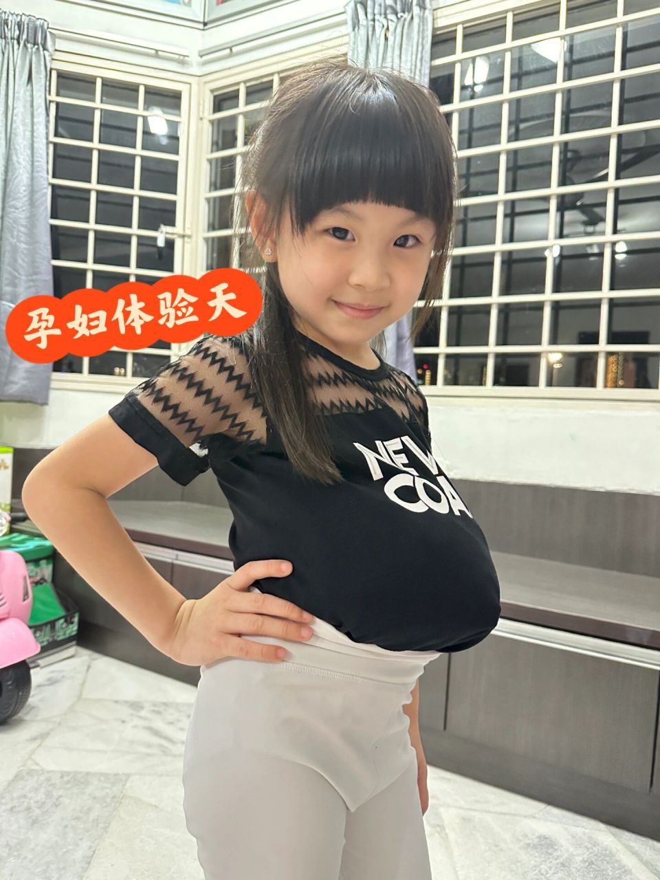 小学生怀孕大肚子图片