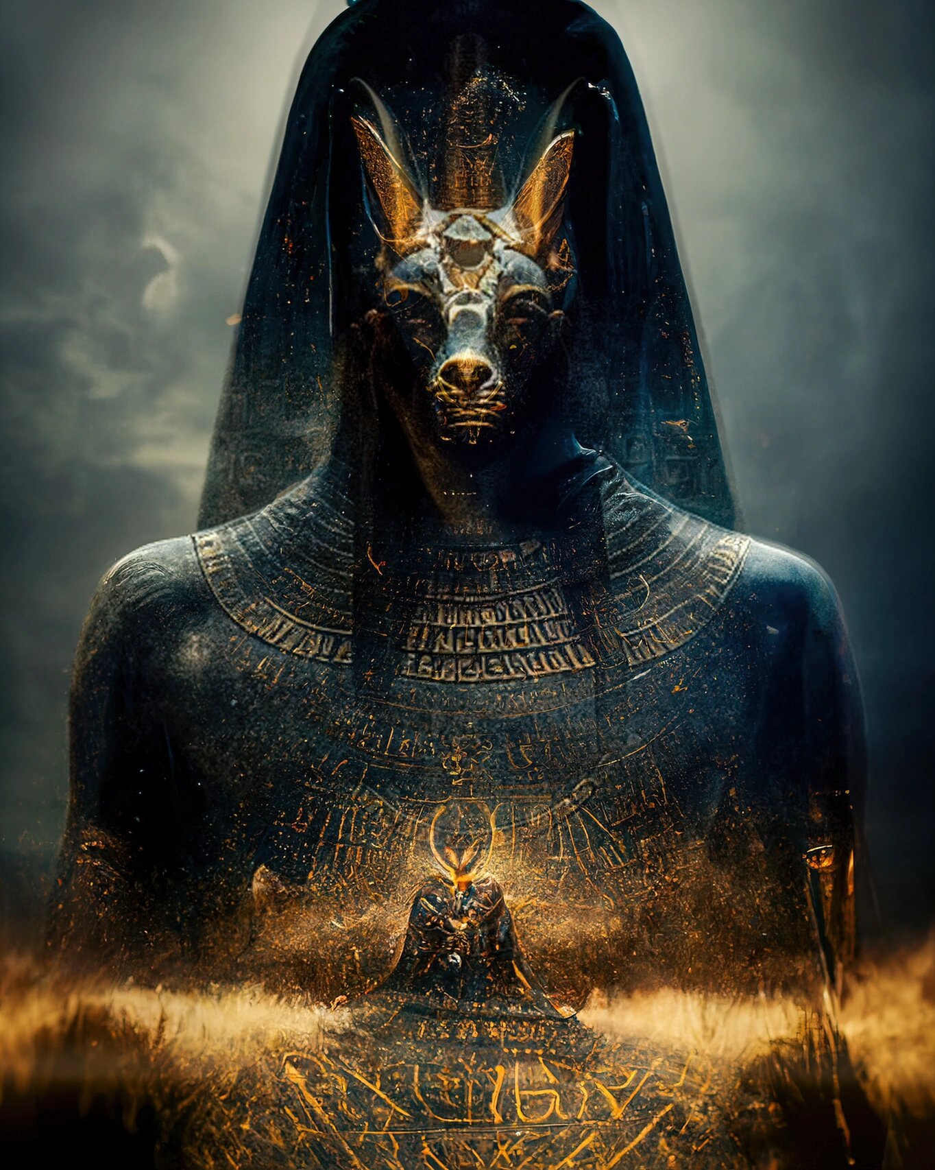 埃及神话·阿努比斯·沙漠死神 阿努比斯,是古埃及神话中的死神,一位