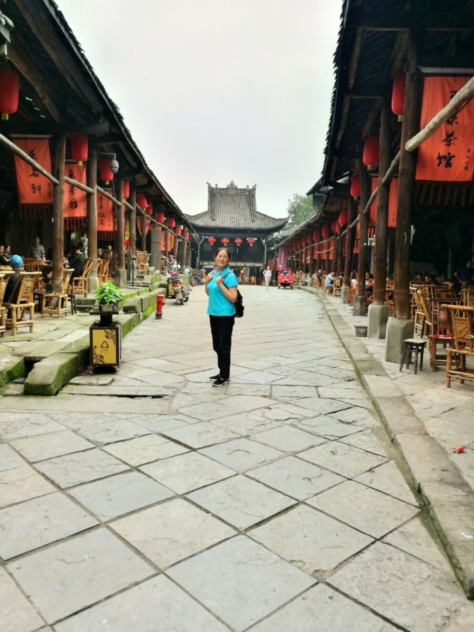 乐山犍为罗城古镇 船型街道/休闲喝茶的老人/悠悠慢时光罗城古镇被誉