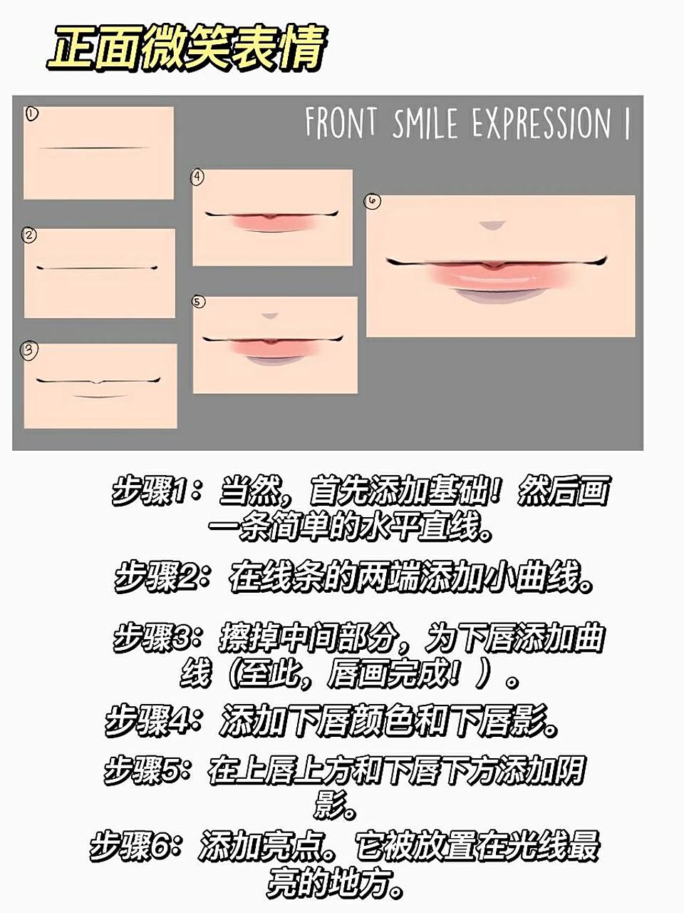 动漫嘴唇怎么画好看71教你各种人物唇形画法 动漫嘴唇怎么画好看