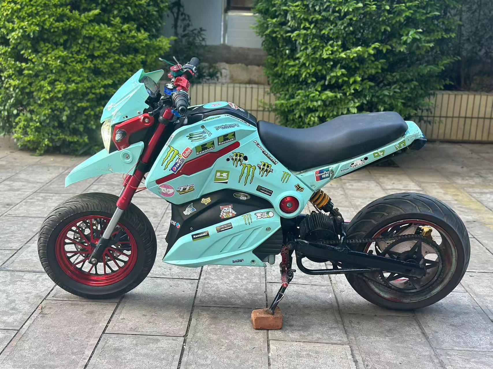 秒杀价2980小猴子m5,3千瓦控制器,14寸优耐特2500瓦链条中置,72伏20安