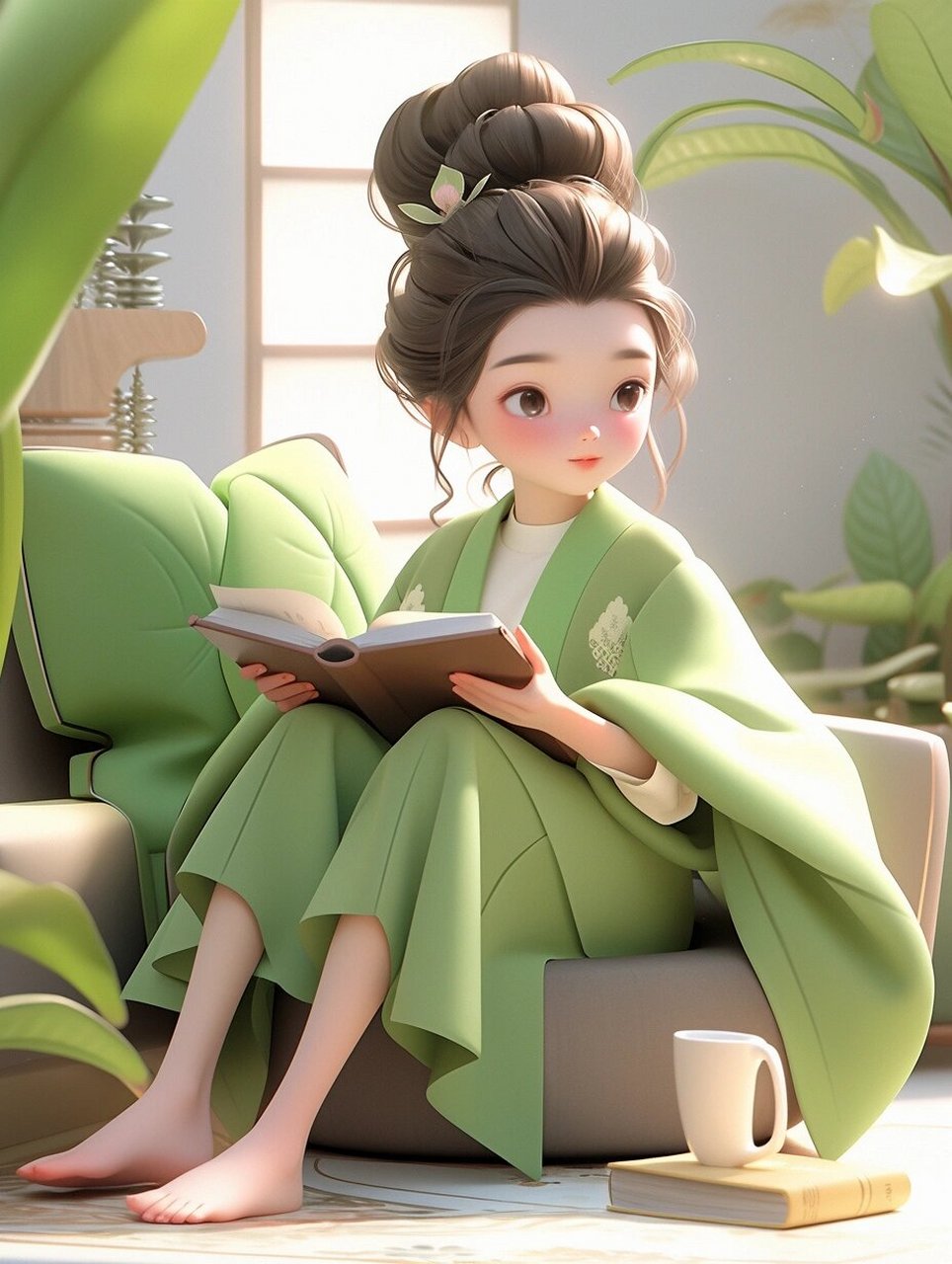 文艺头像丨书香女生·第1幕 书中寻乐 喜欢看书的你, 自有一份独特的