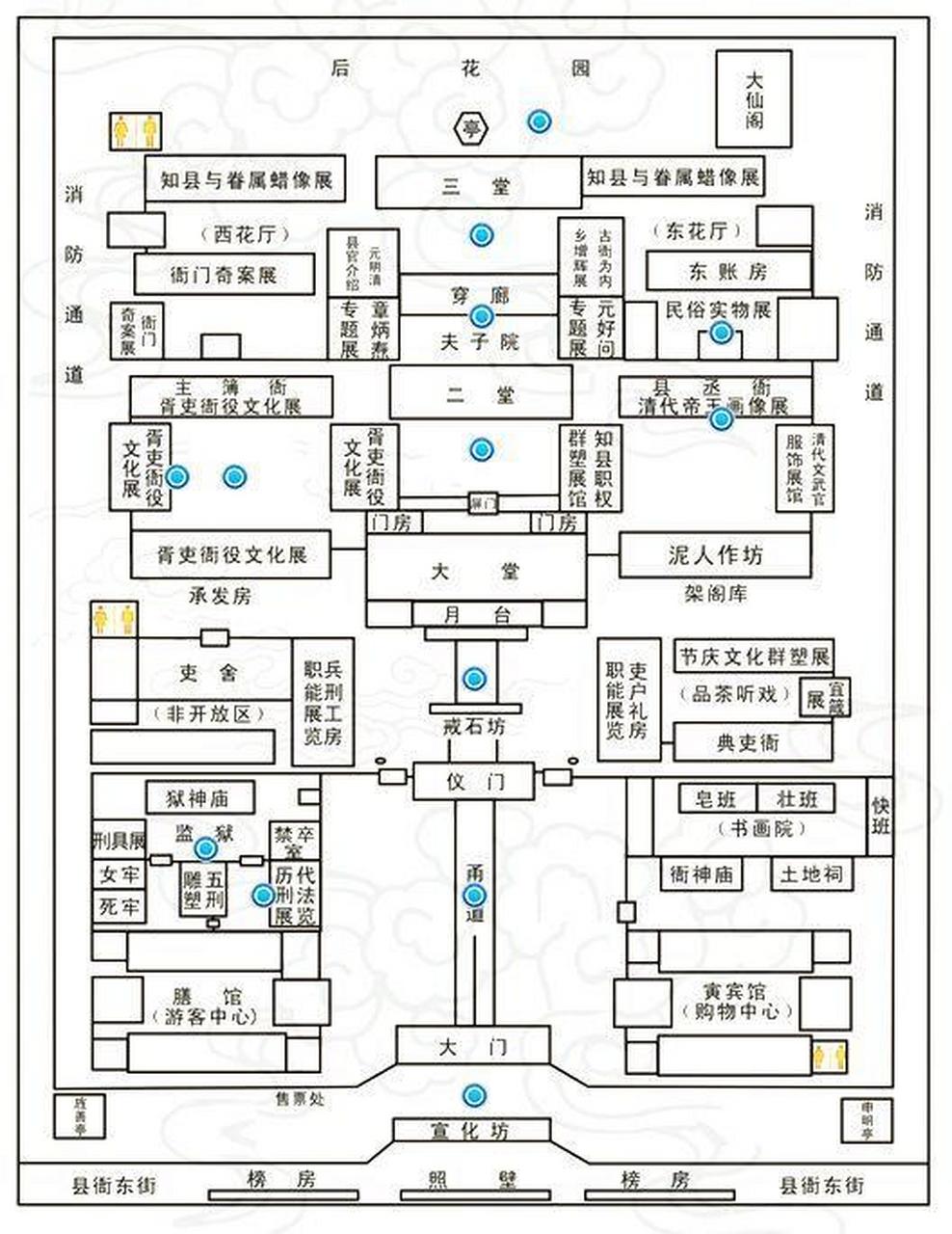 内乡县衙简笔画图片