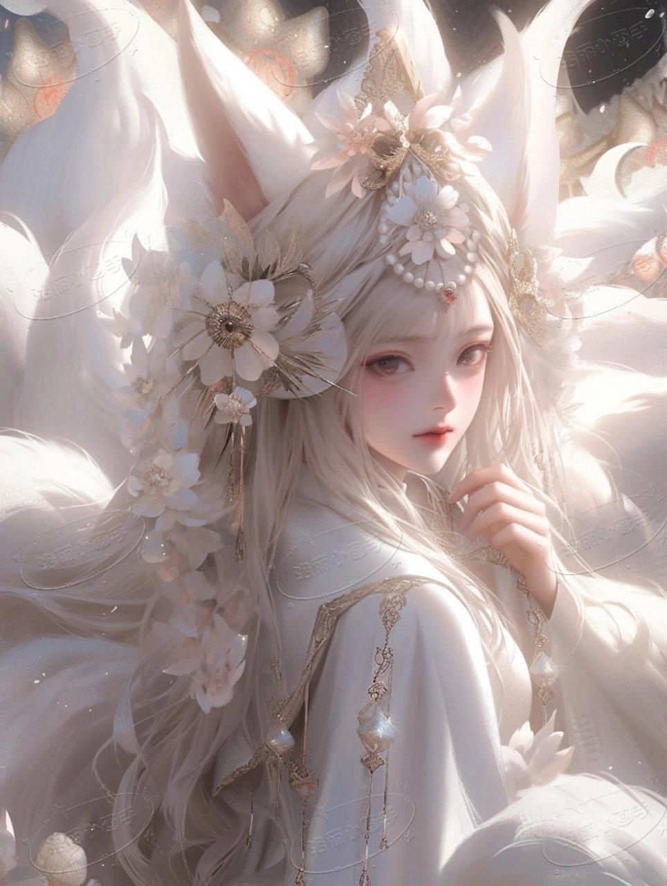 古风九尾狐头像02仙气十足94你喜欢哪张