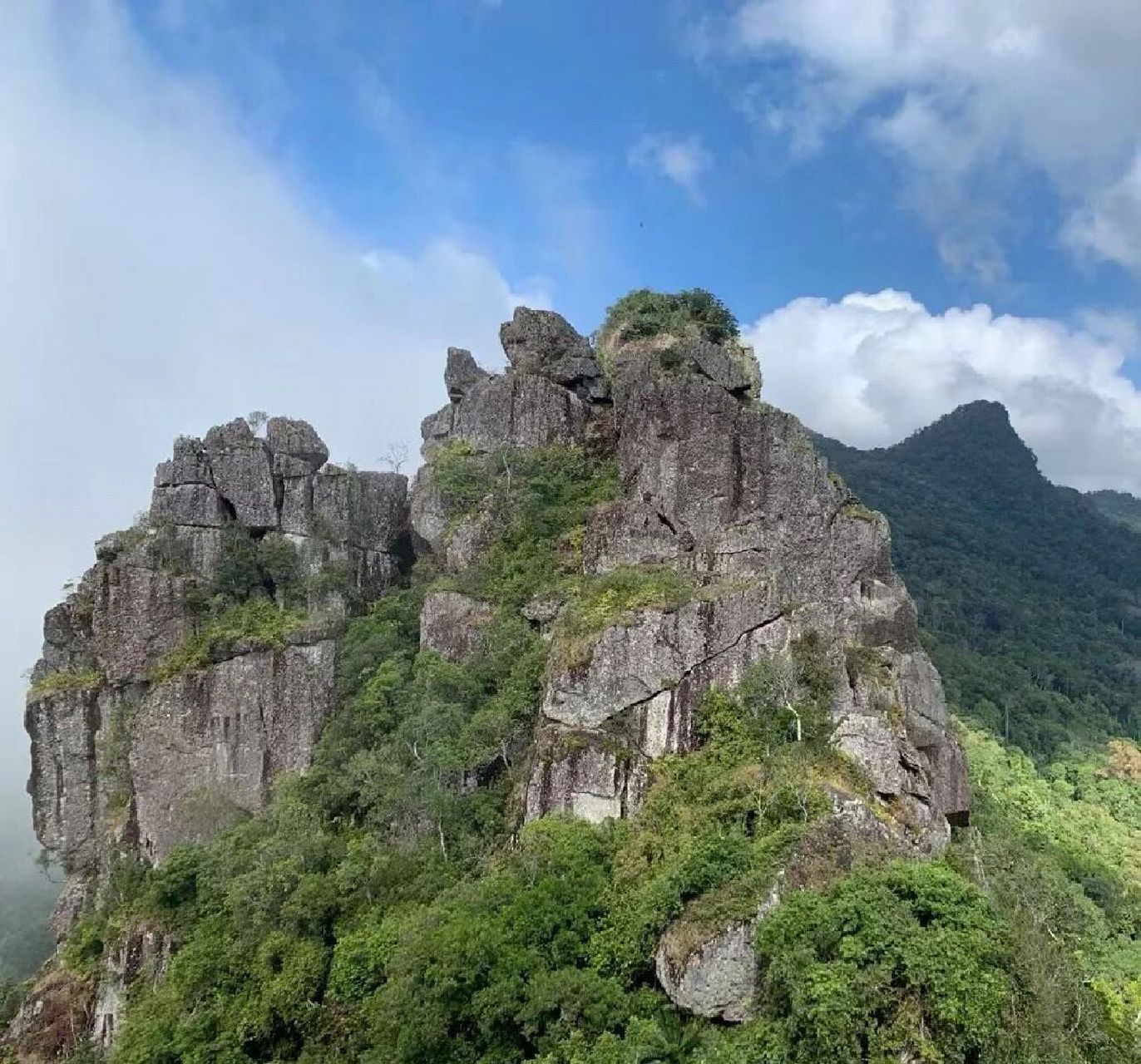 保亭 七仙岭 游玩 门票45一人 进入景区后,可以选择坐 七彩云梯直达