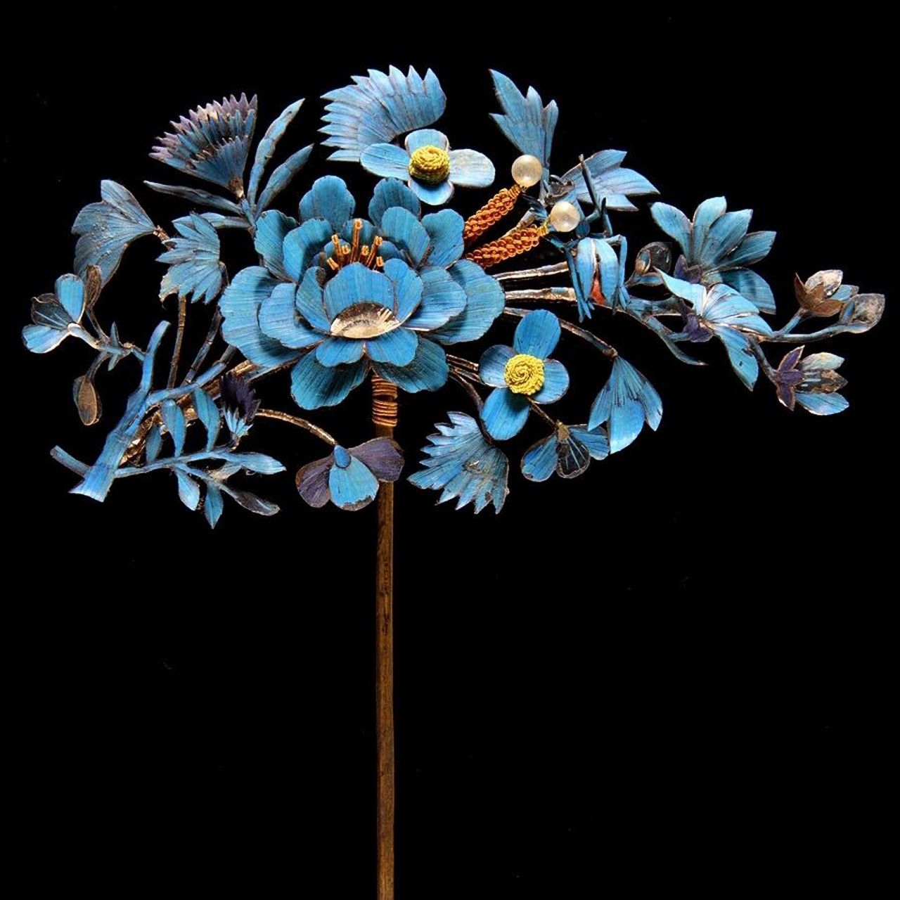 【小纸条】配饰篇5非遗点翠 94点翠工艺是一项传统的金银首饰制品