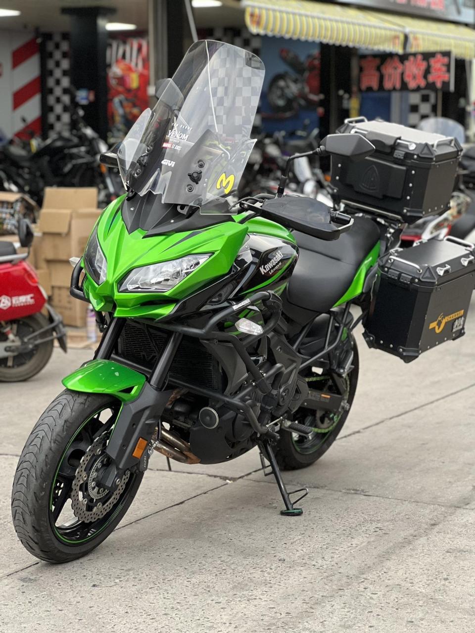 19年大贸川崎异兽650 加装铝合金三箱 护杠 车况精品 国产的价格玩大