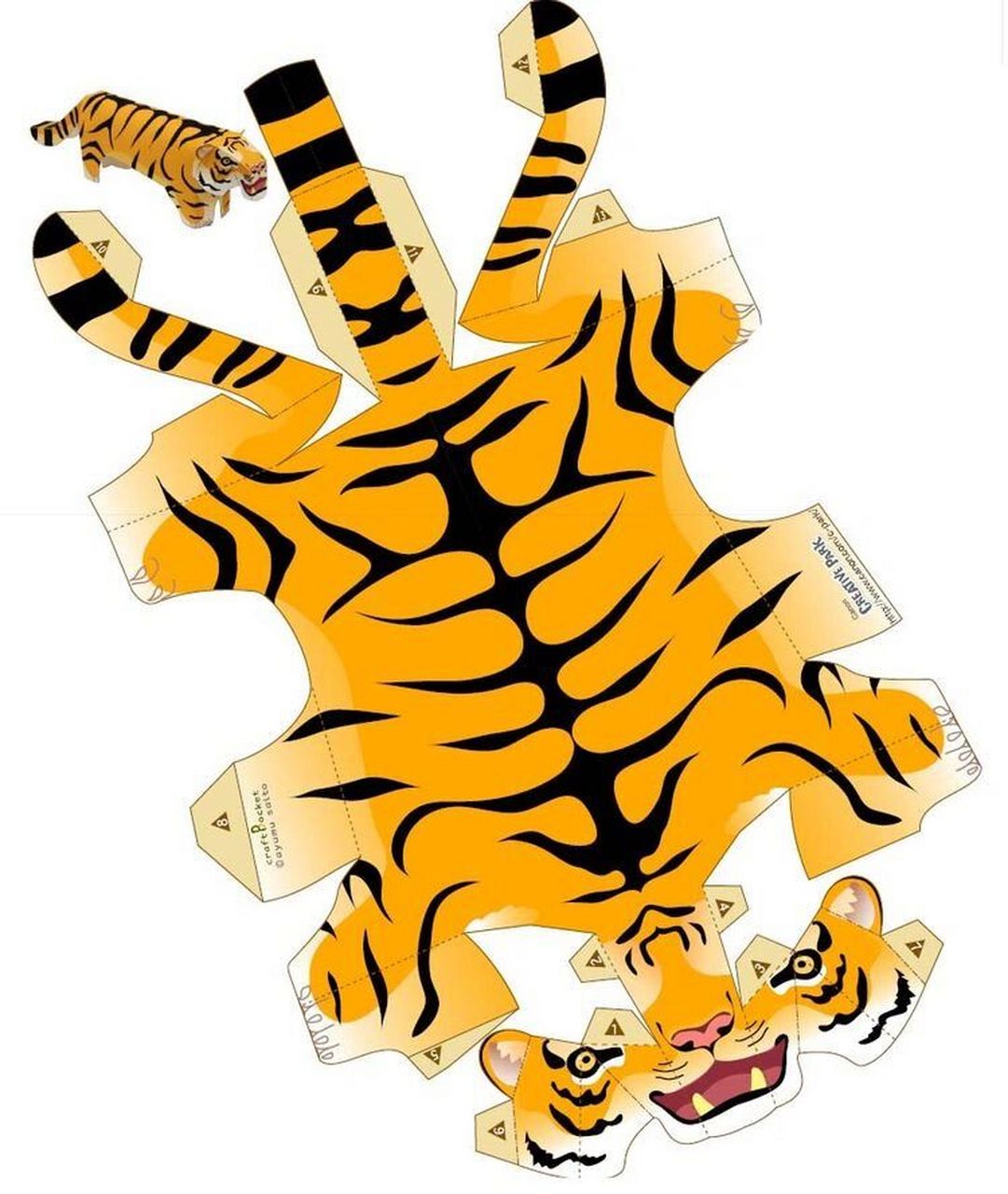 老虎99纸模图纸 分享创意与灵感