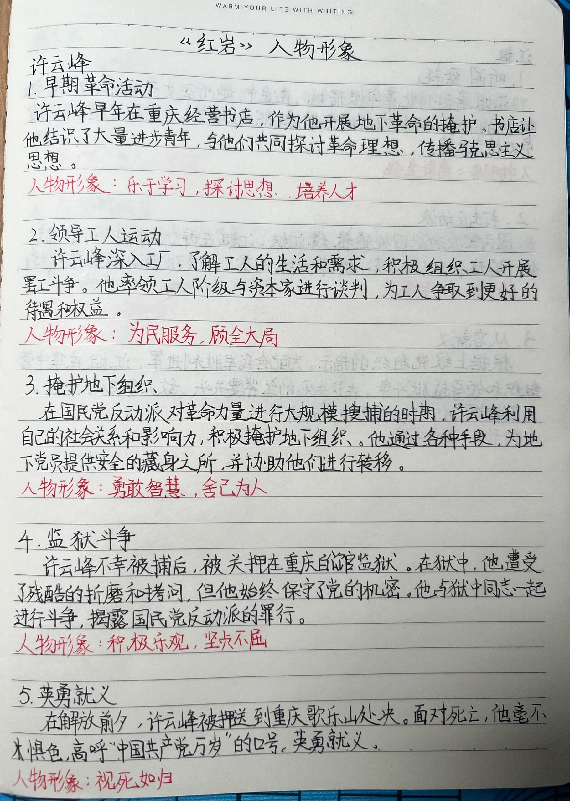 《红岩》人物形象分析