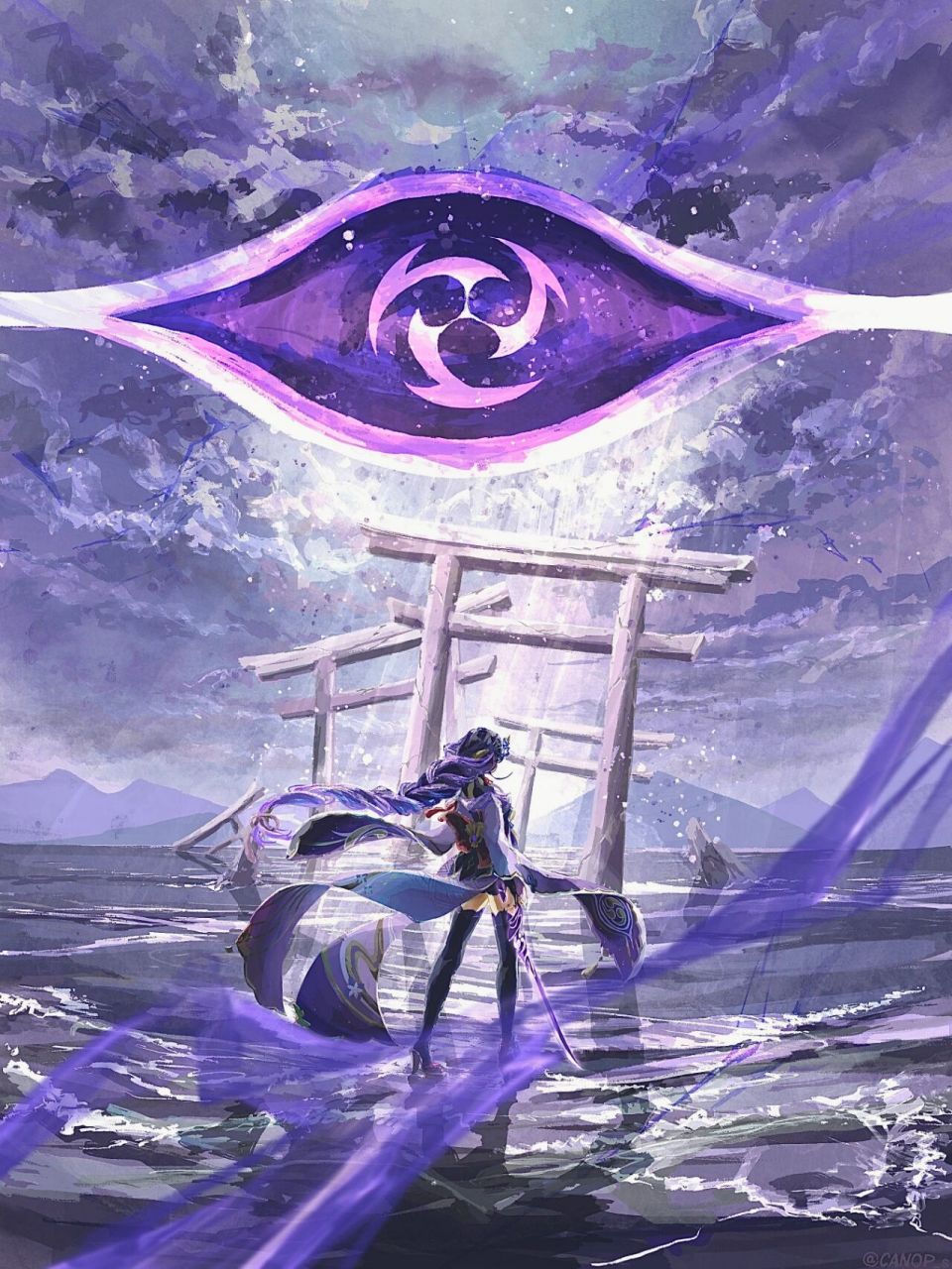 雷电将军壁纸(1)无水印 原图私信. 赞过100更下1期