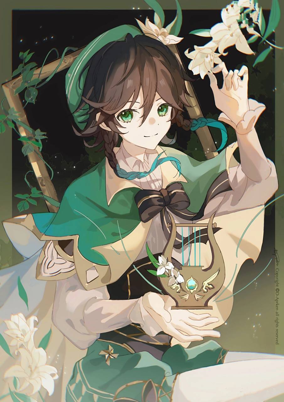 【原神˙温迪】竖屏壁纸图片～ 取图私信我哈