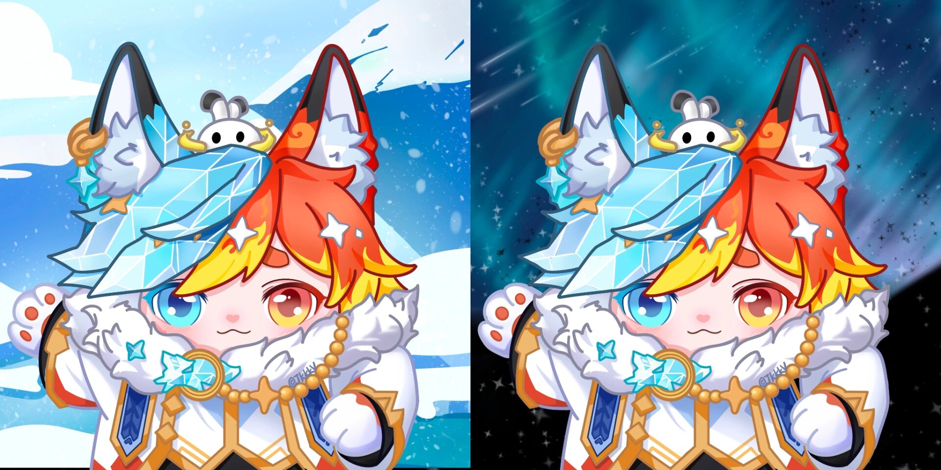 蛋仔派对头像/隐藏款北极狐卢比