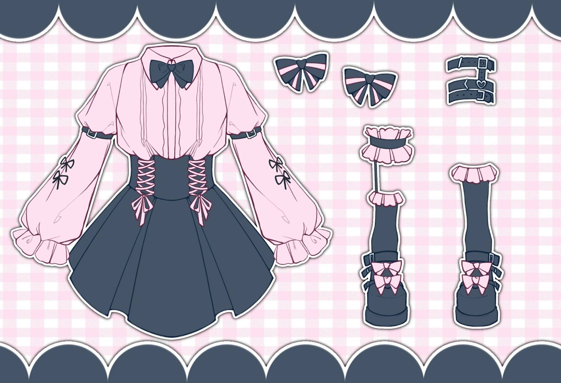 免费服设 是地雷系的 最近很喜欢这种还有亚亚的一些风格