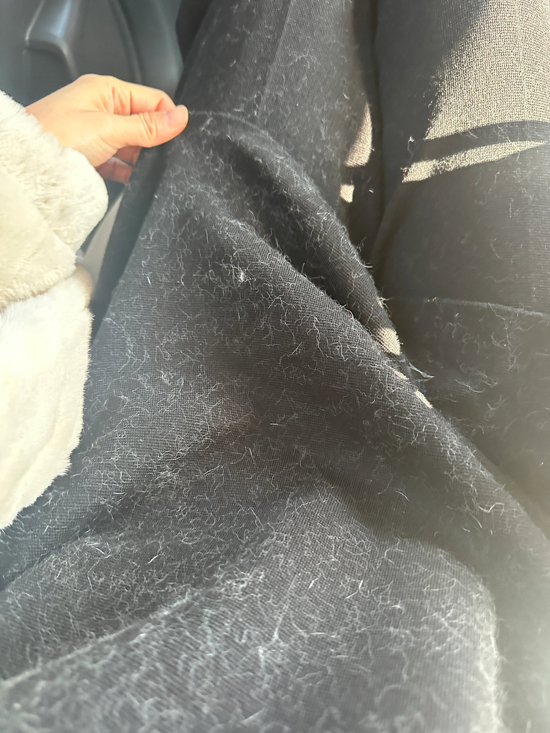 兔毛皮草都掉毛吗?掉毛勒个去 简直了.一身毛.