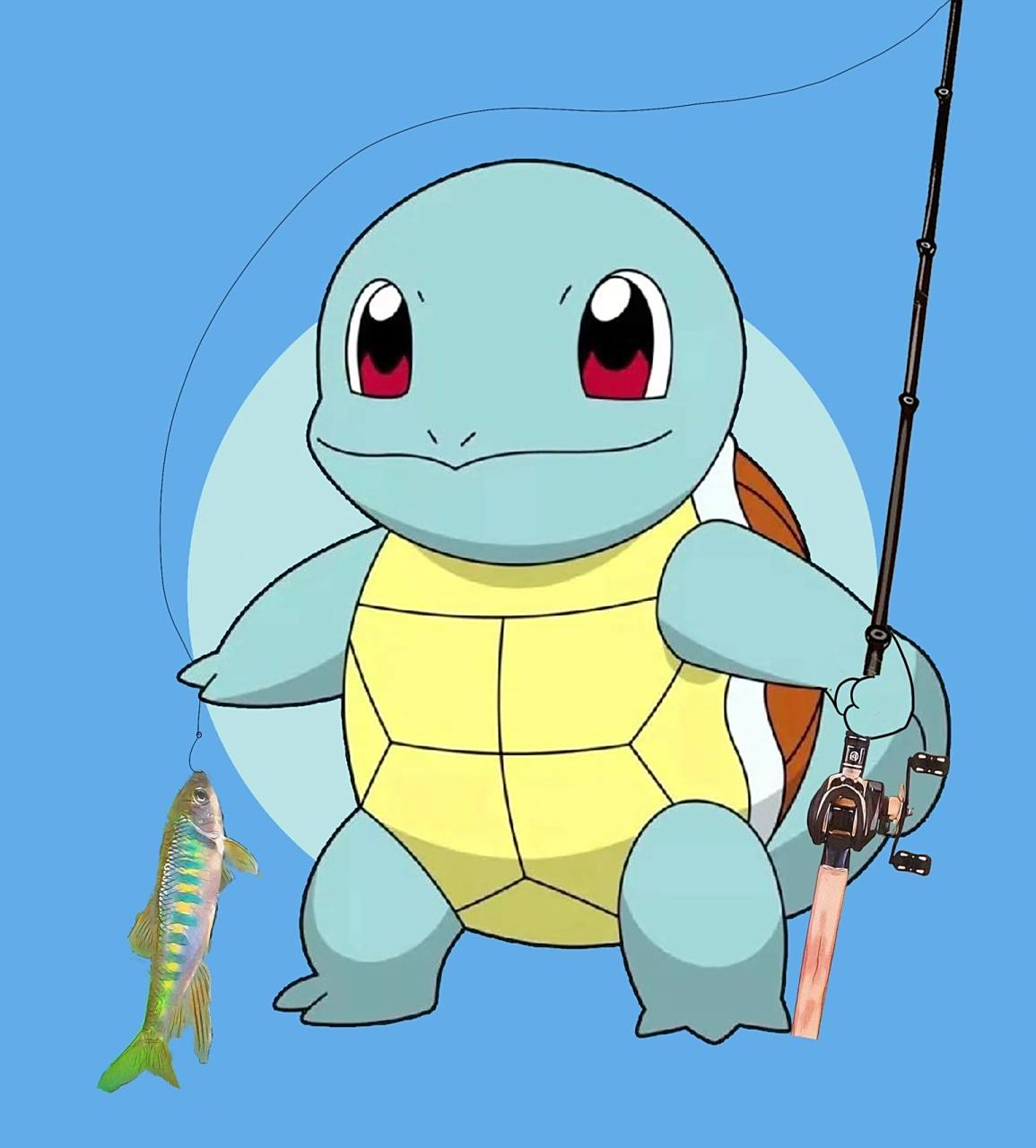 钓鱼人头像之杰尼龟 给各位钓友做了杰尼龟路亚头像,拿了记得给我点赞