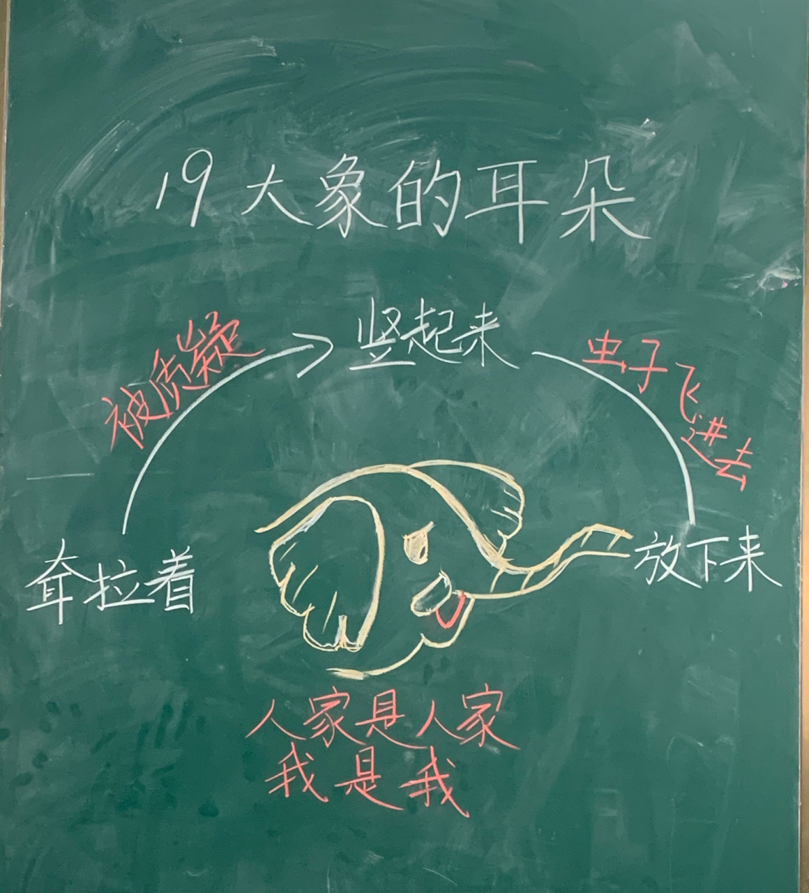 板书设计:二年级下册《大象的耳朵》 思维导图/小学语文/二年级语文