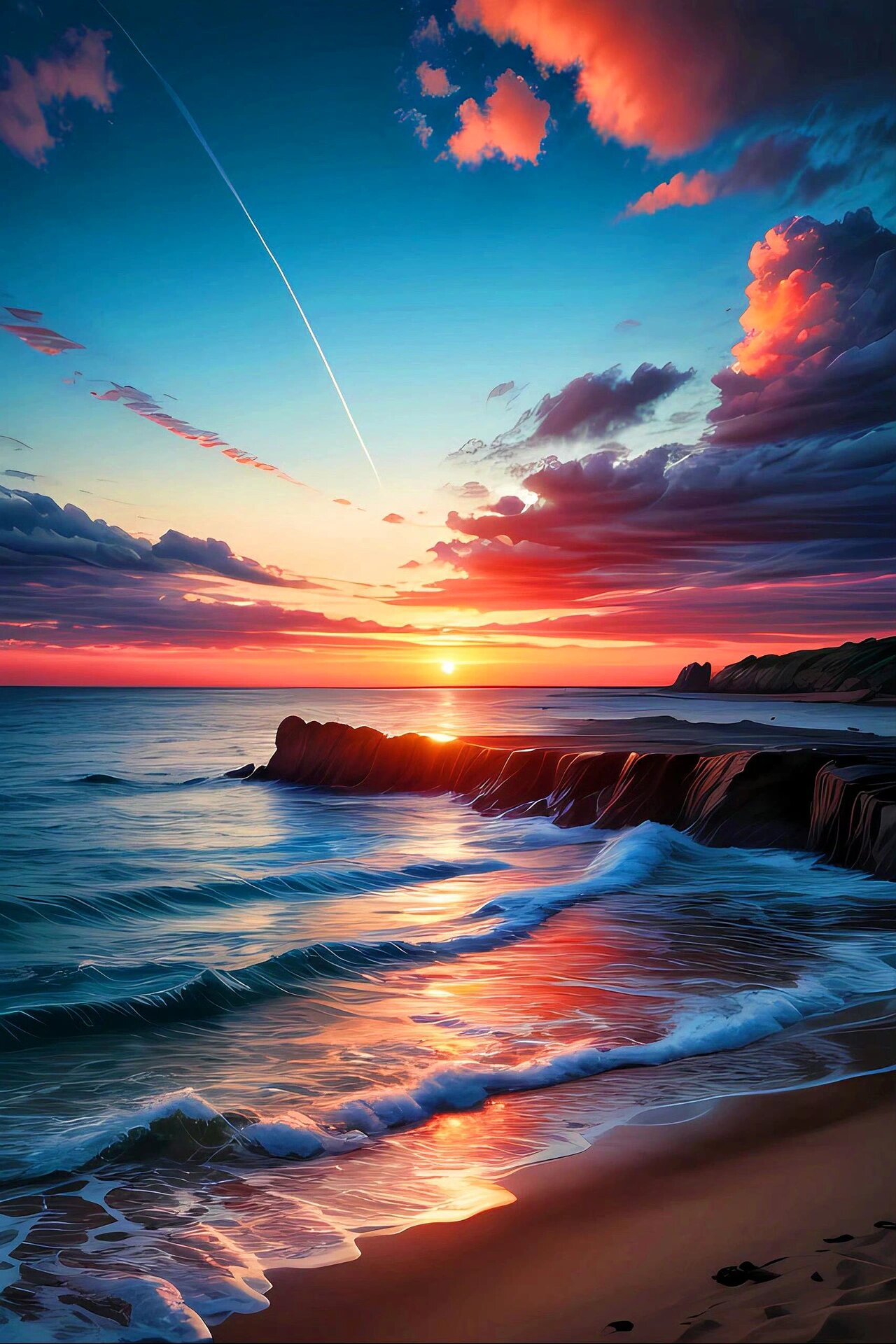 生活匆忙,别错过美景,高清日出日落壁纸 " 生活匆忙,别错过日落和夕阳