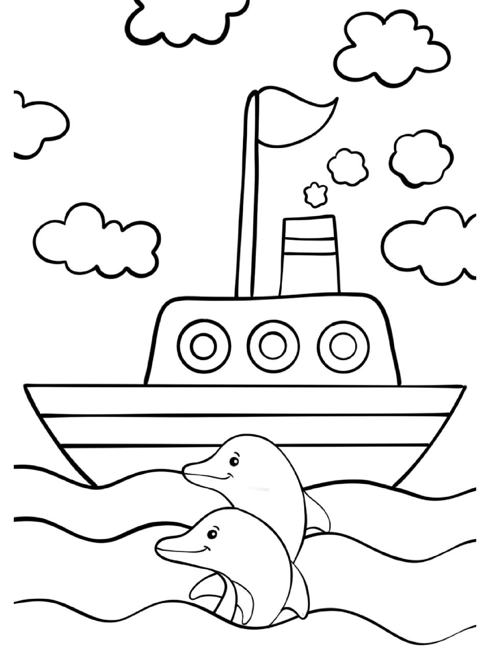 幼儿园简笔画涂色画 93直接打印