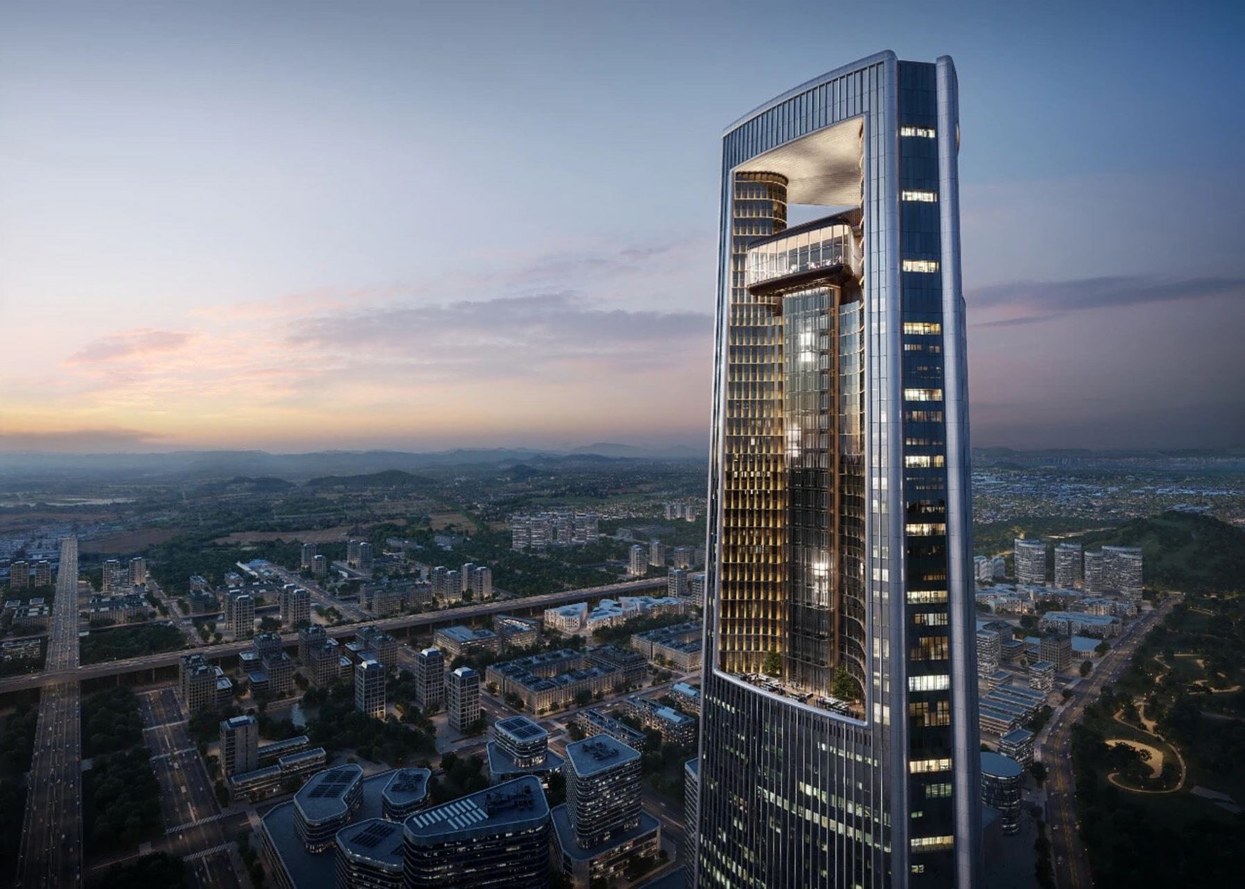 杭州第一高楼 总投资约114亿元,在建中的杭州最高楼 杭州云城金钥匙