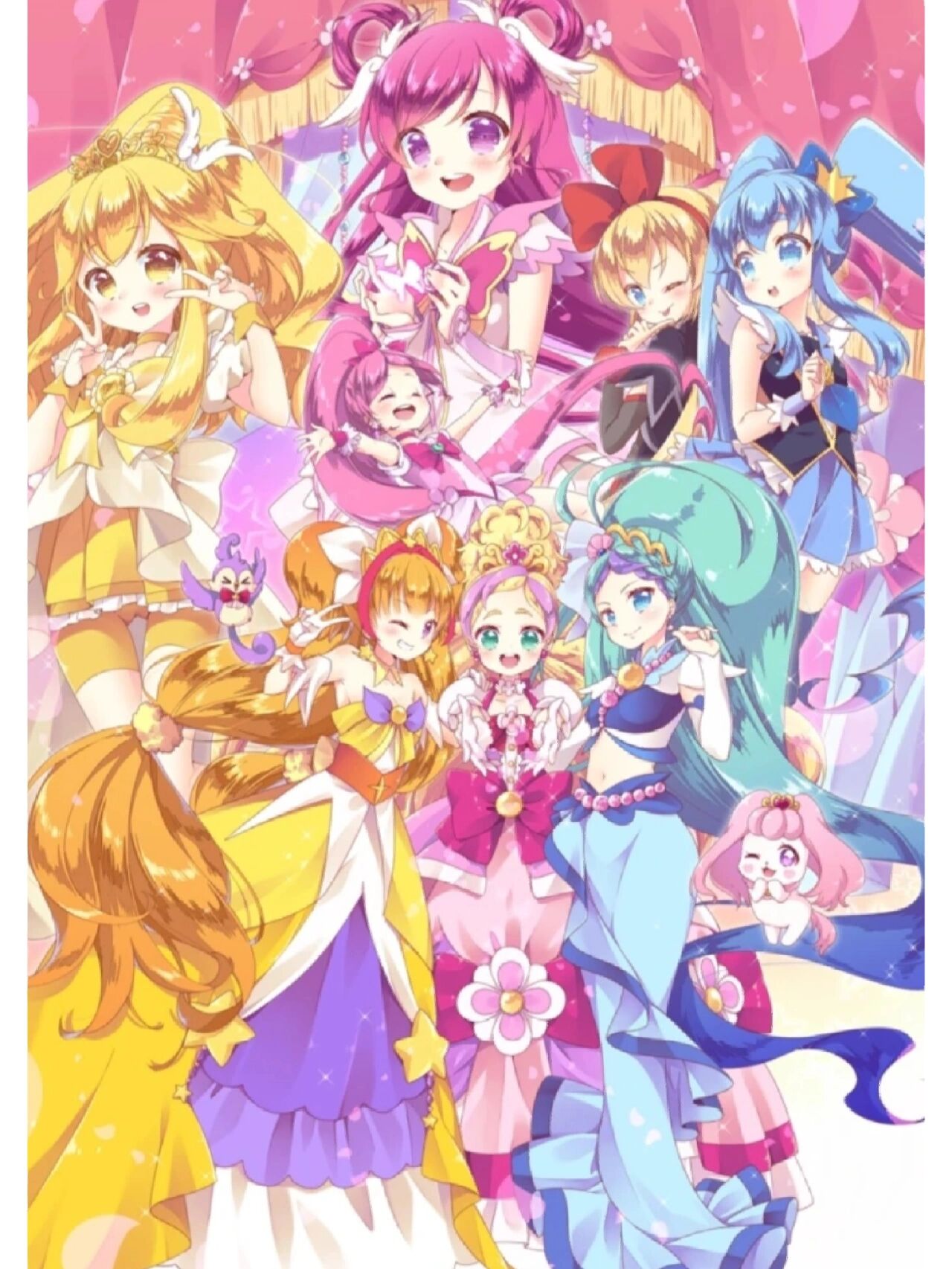 盘点那些稀有的光之美少女全员大合集图片