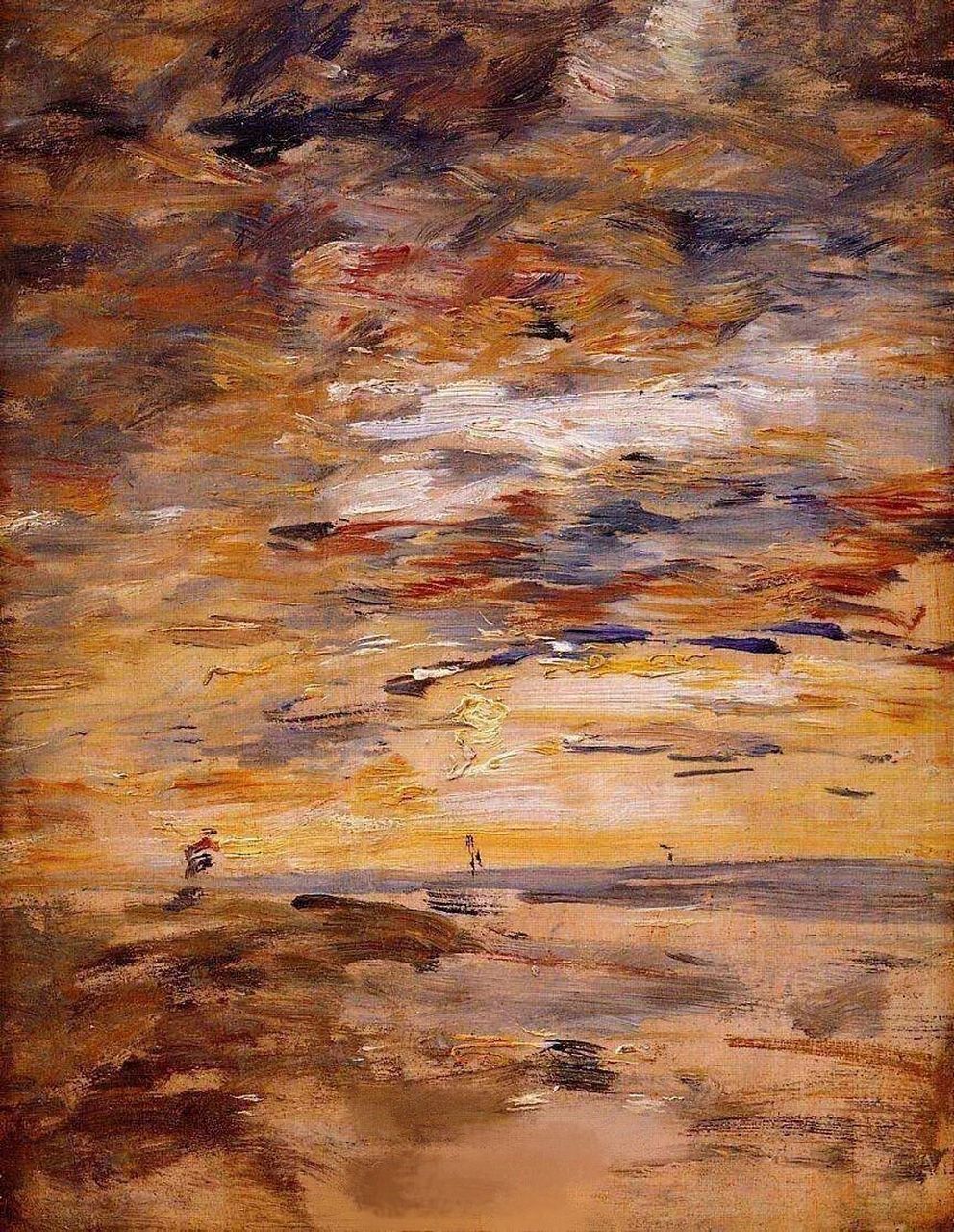 莫奈恩师欧仁·布丹|印象派高级灰调风景油画 欧仁·布丹 (eugene