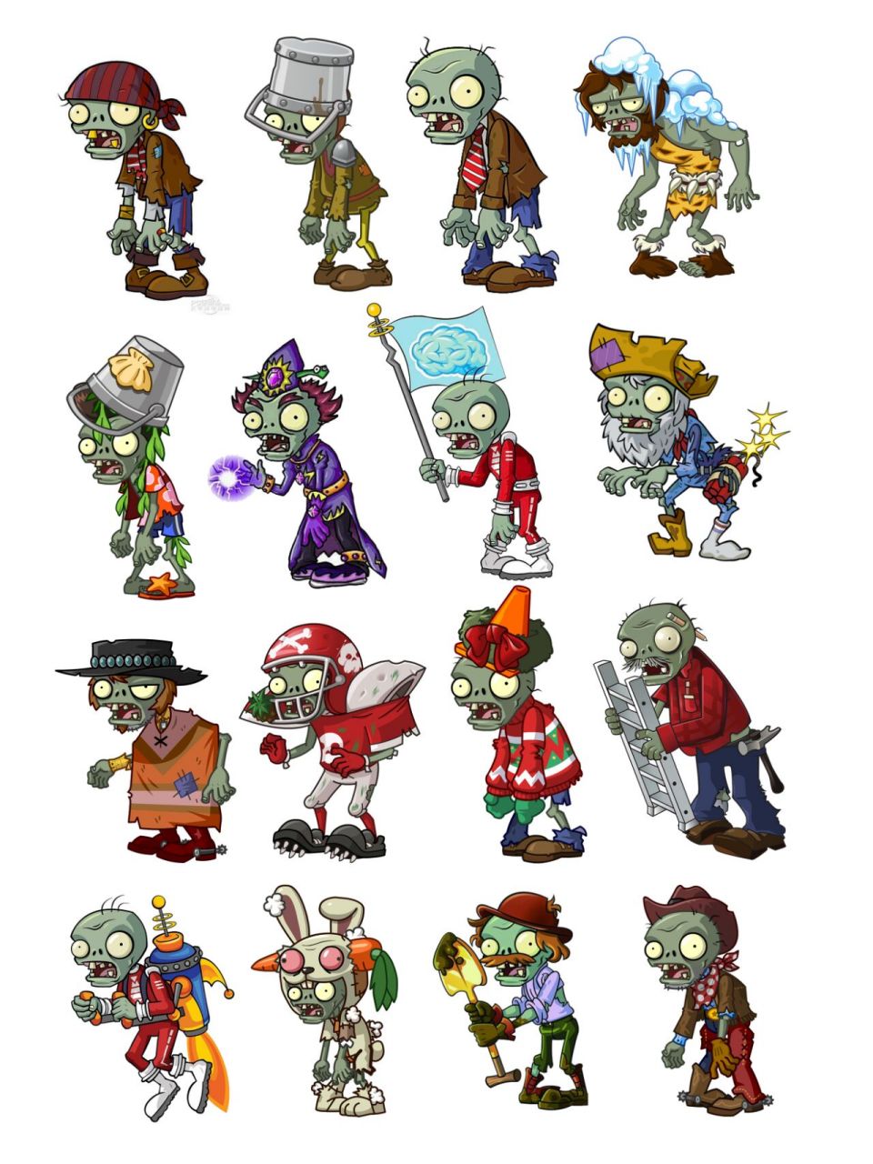 贴纸整理第27期 | 植物大战僵尸4