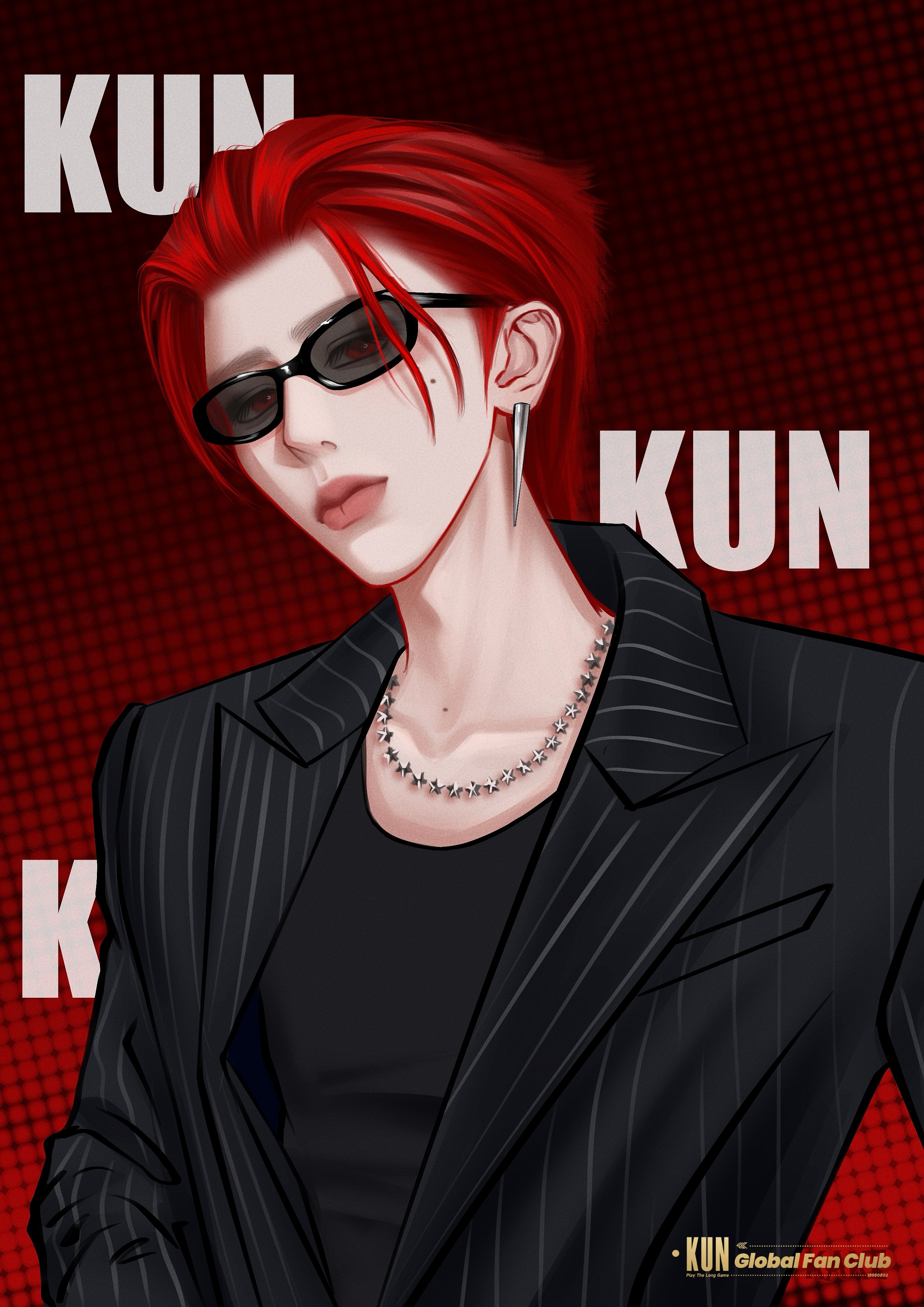 蔡徐坤cardib坐在一起#/#蔡徐坤红发#