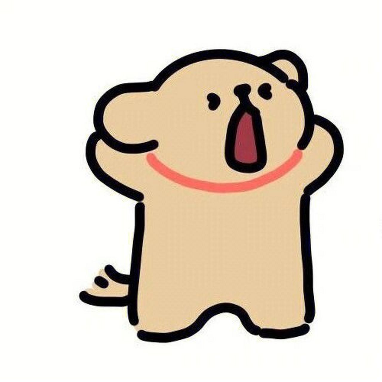 线条小狗情头 你的小狗突然出现