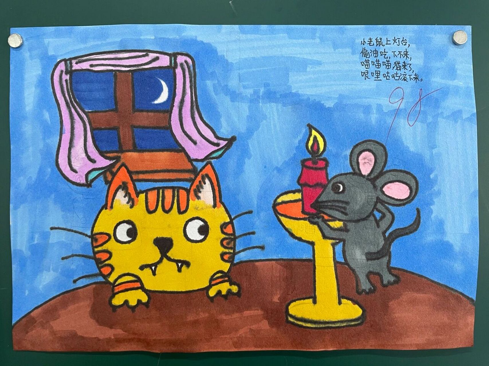 美术课堂作业|浙美版五上《童谣童画》 根据耳熟能详的儿歌来画画