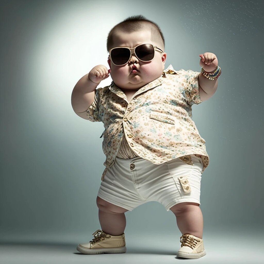 胖小孩头像小胖子头像定制胖墩墩也可爱