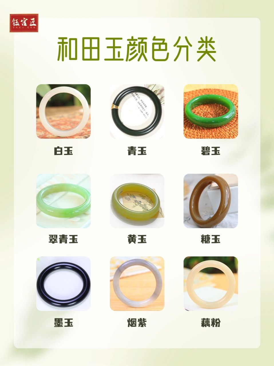一篇看懂96和田玉颜色分类999890快 78相信不少宝宝们初入