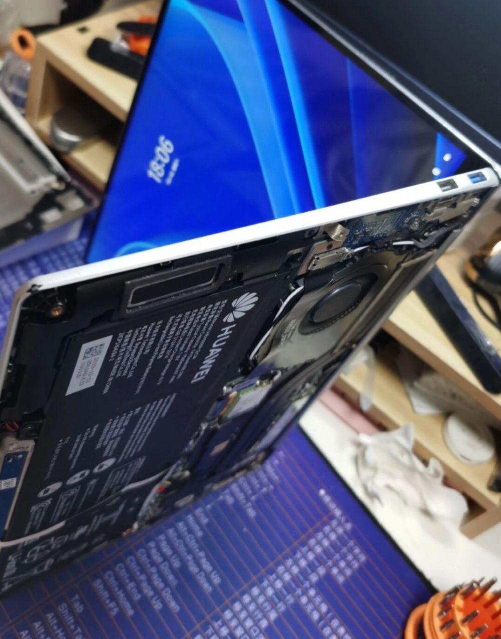 记录 | 华为matebook14笔记本拆机清灰 笔记本是:华为的matebook14